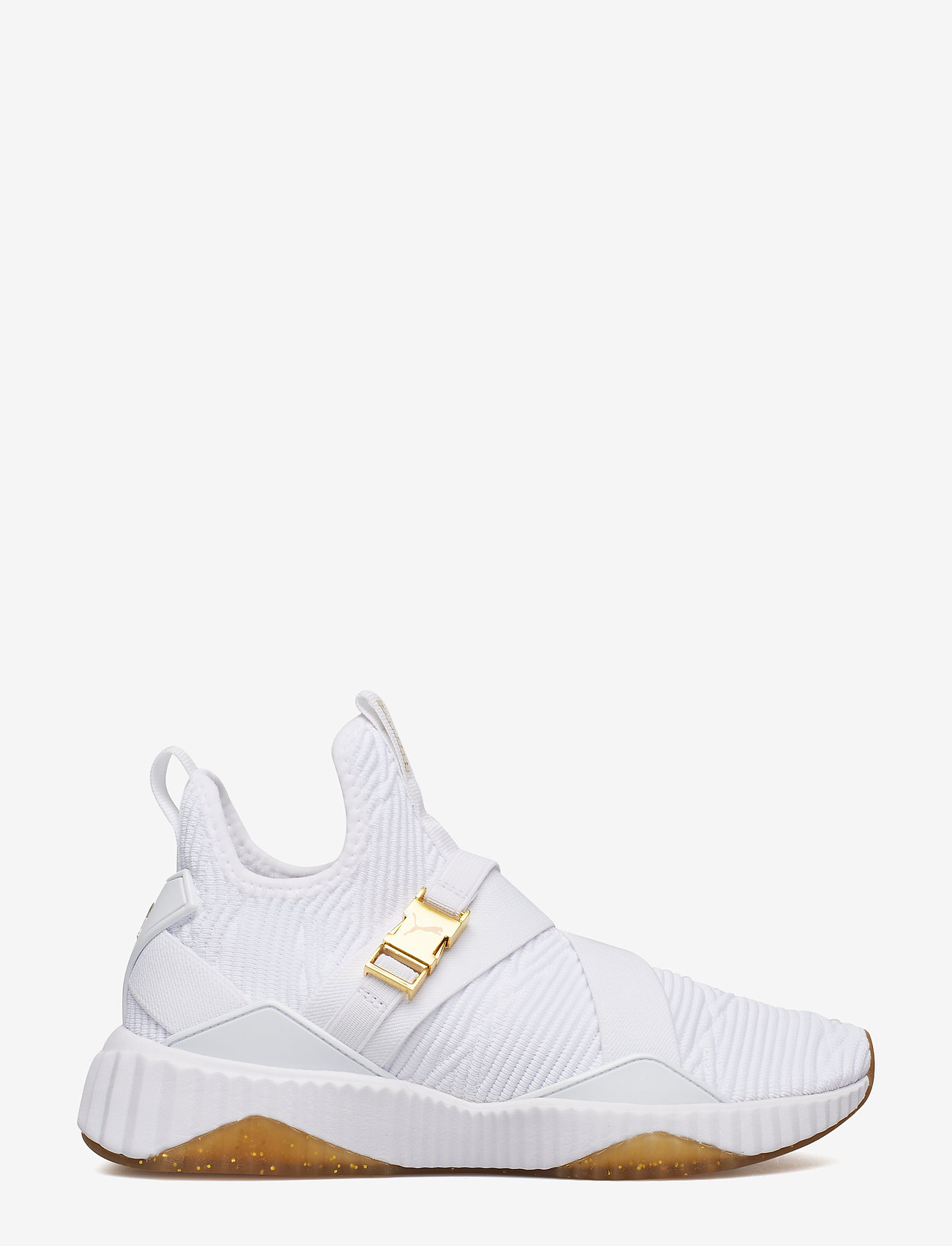 PUMA - Defy Mid Varsity Wns - puma white-metallic gold - 1