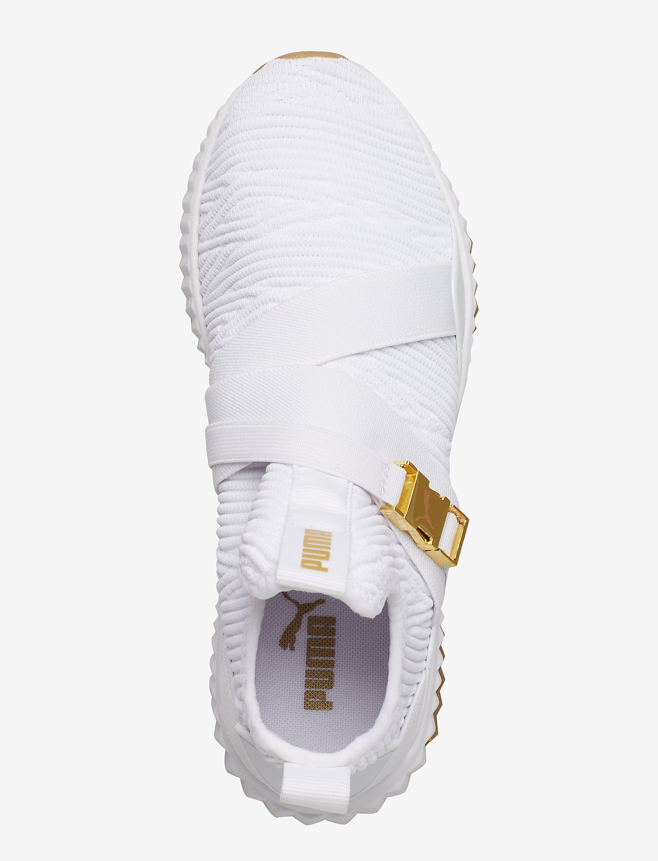 PUMA - Defy Mid Varsity Wns - puma white-metallic gold - 3