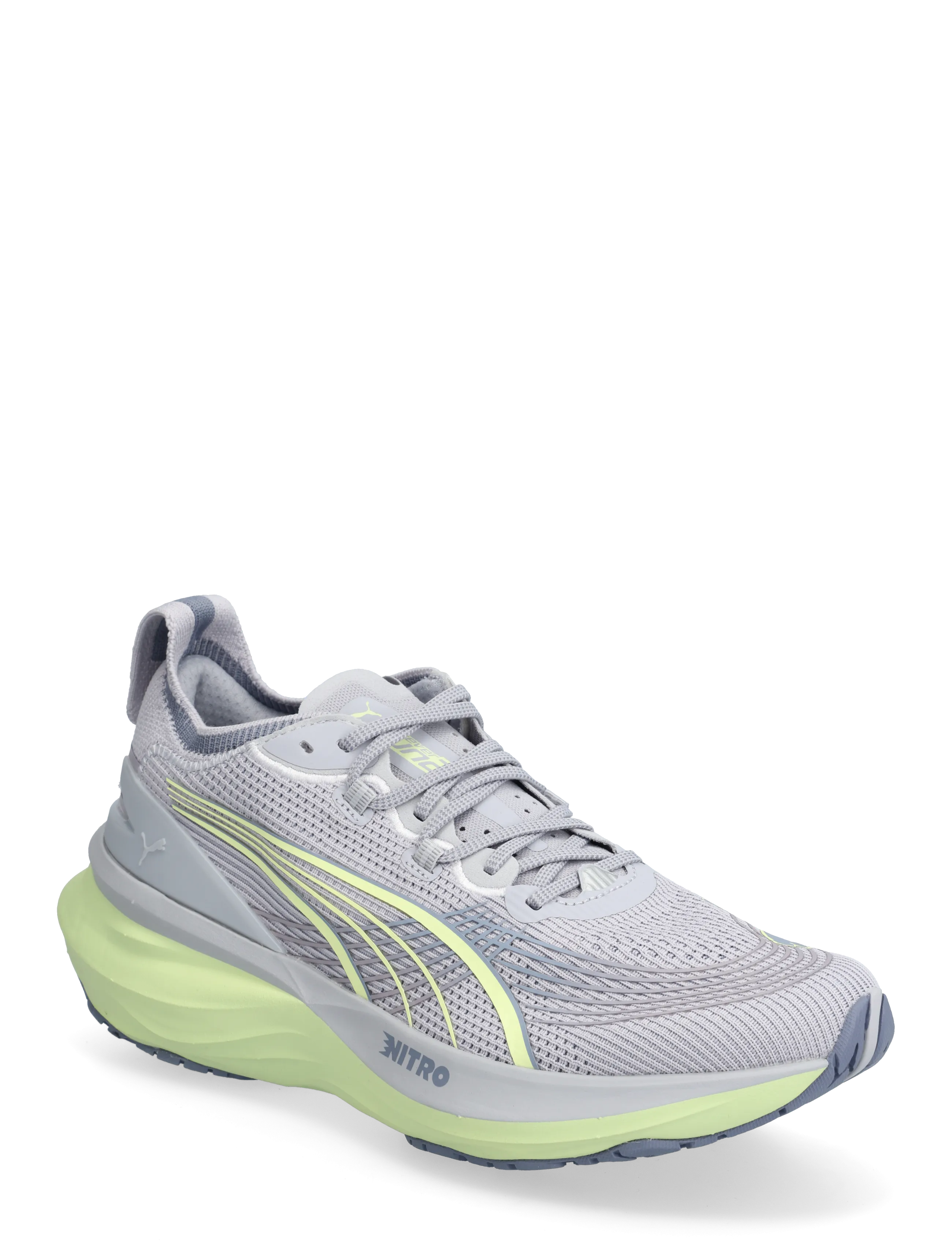 PUMA ForeverRun NITRO 2 - Laufschuhe - VIBRANT SILVER-APPLE SPRITZ / grey