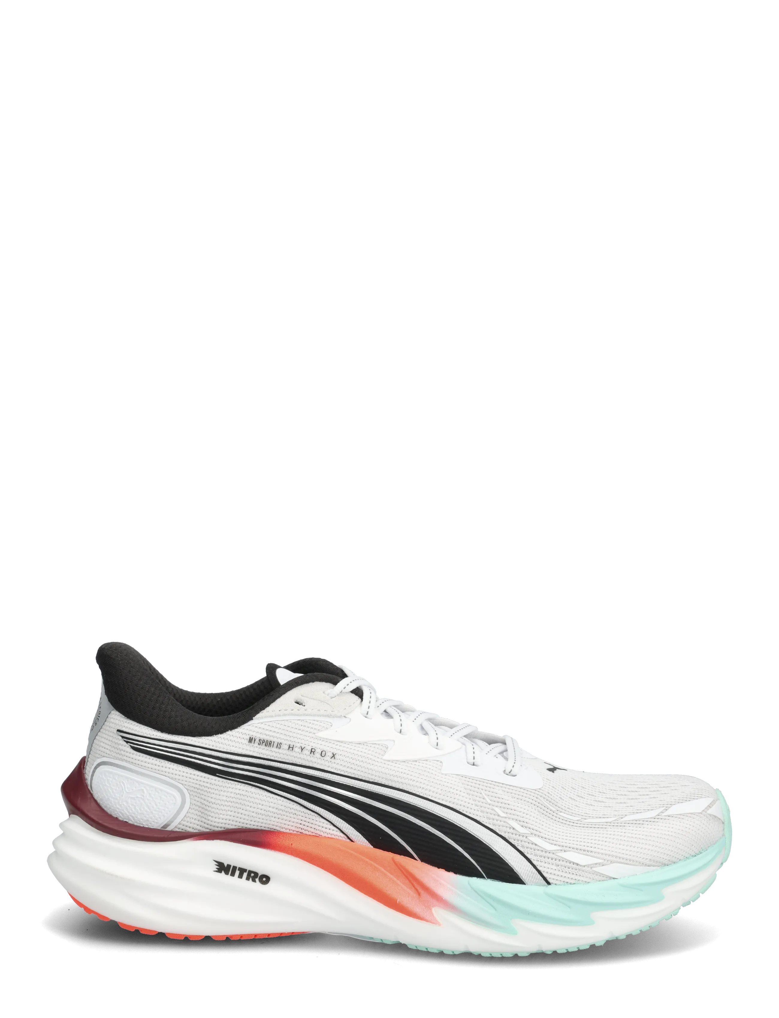 PUMA - Velocity NITRO 4 HYROX - puma white-mint melt-glowing red - 1