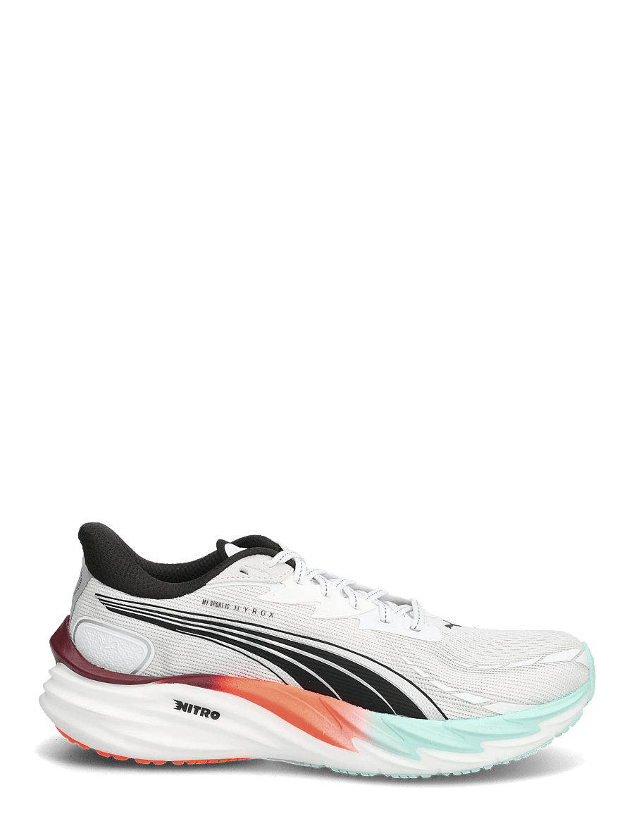PUMA - Velocity NITRO 4 HYROX - puma white-mint melt-glowing red - 1