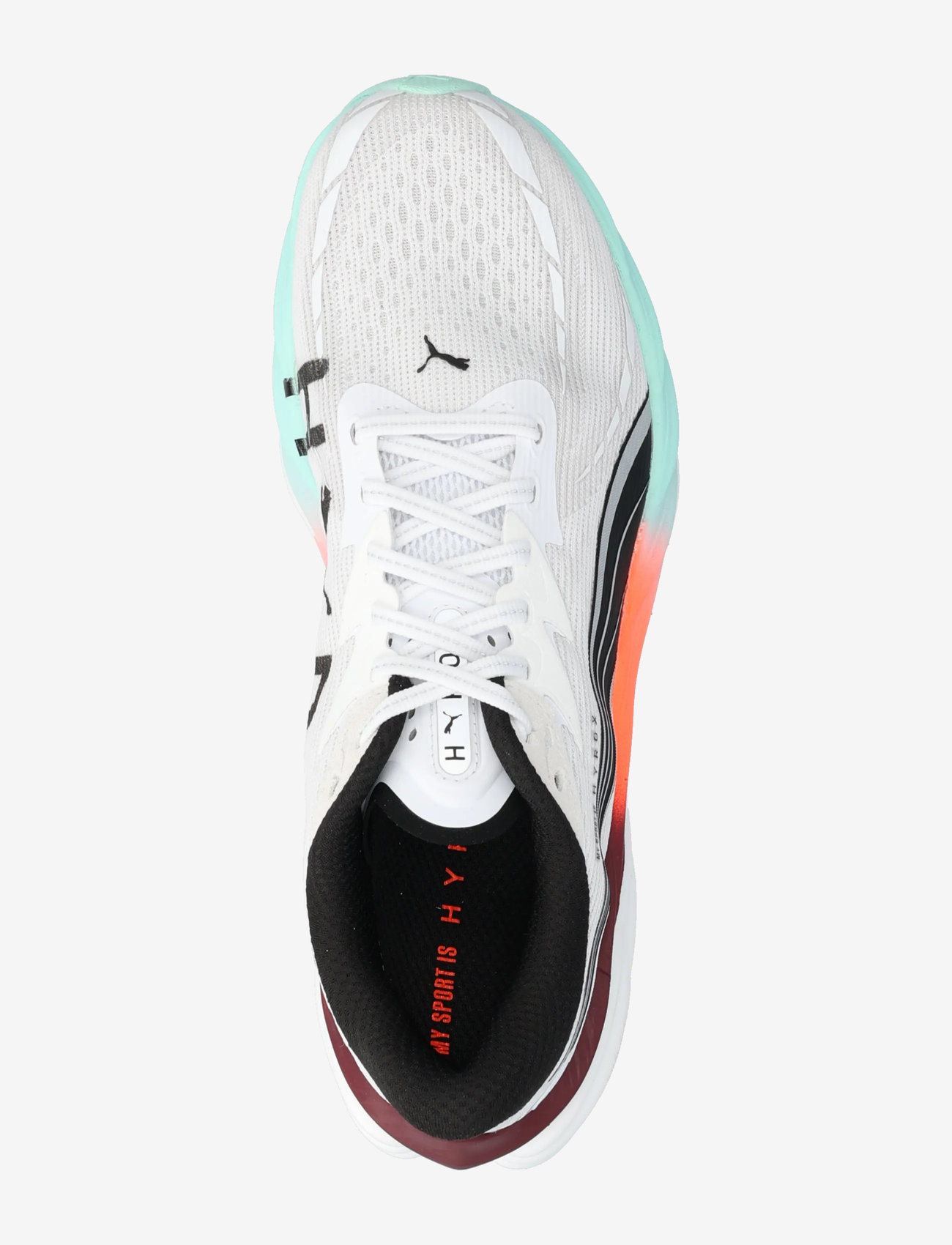 PUMA - Velocity NITRO 4 HYROX - running shoes - puma white-mint melt-glowing red - 3