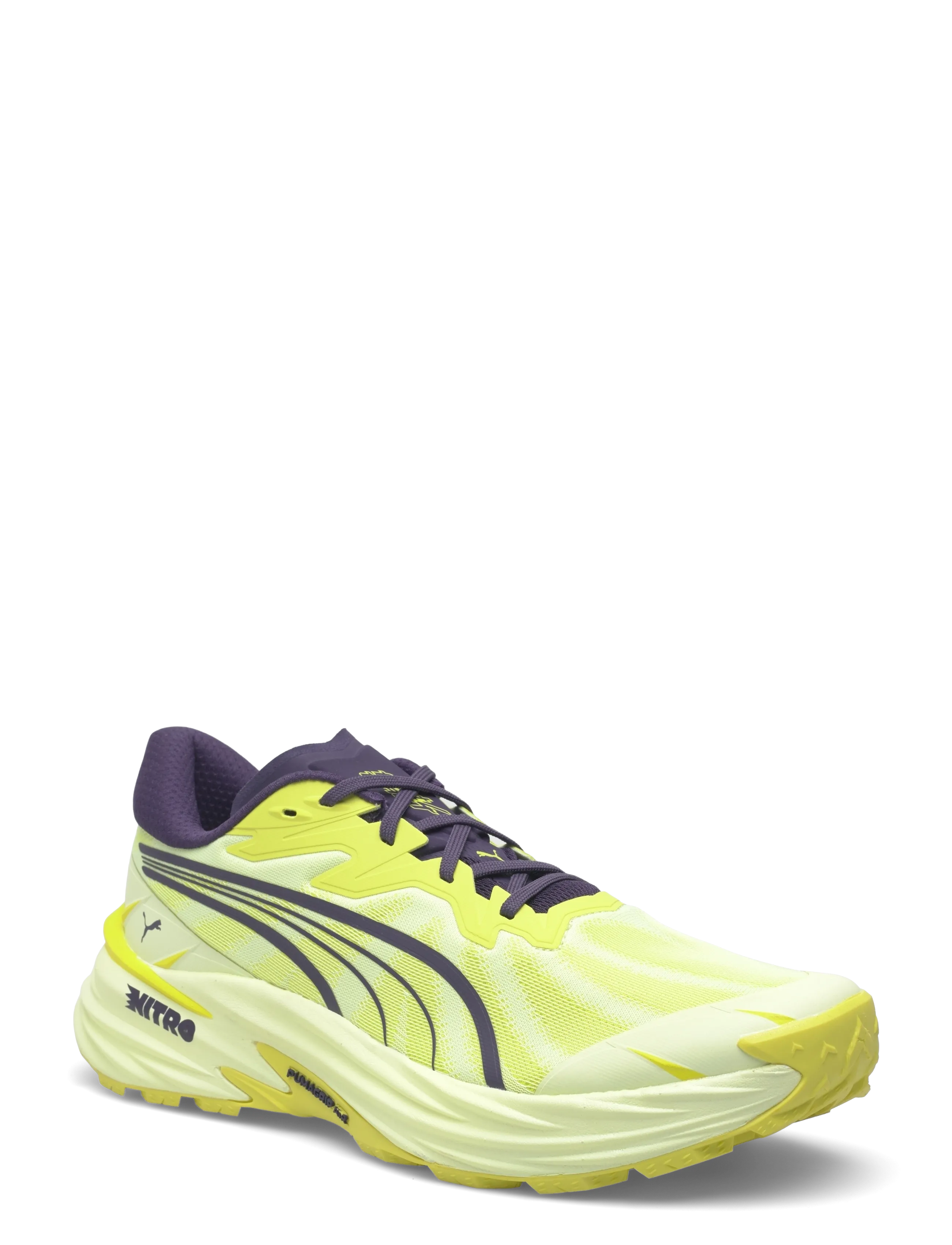 PUMA Fast-Trac NITRO 4 - Hiking shoes - APPLE SPRITZ-LUX LIME-DEEP PLUM / yellow
