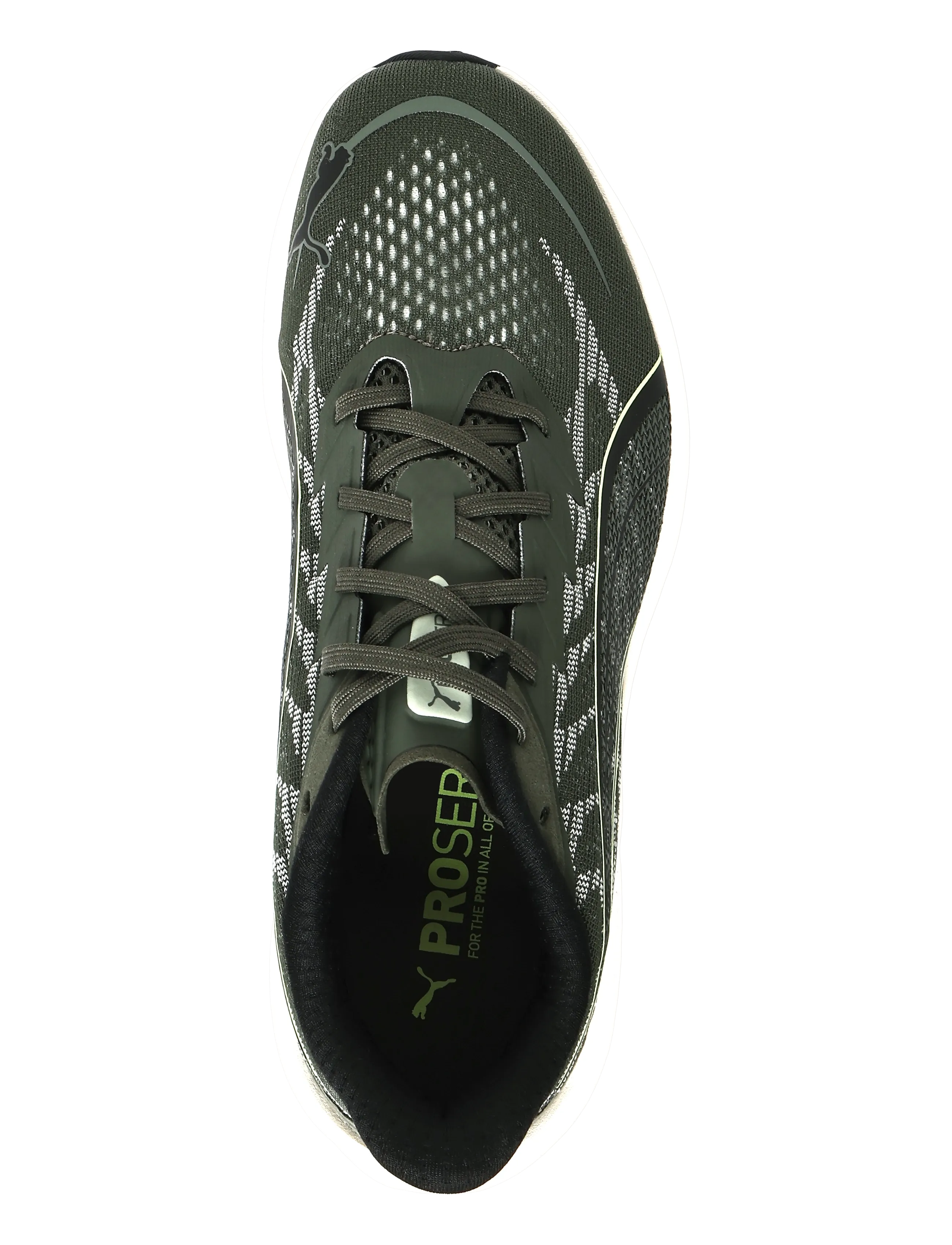 PUMA - Darter Pro 2 - laufschuhe - moss veil-soft grass-warm white-puma black-lime squeeze - 3