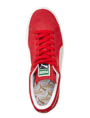 PUMA - Suede Classic+ - sportiska stila apavi ar pazeminātu potītes daļu - team regal red-white - 5