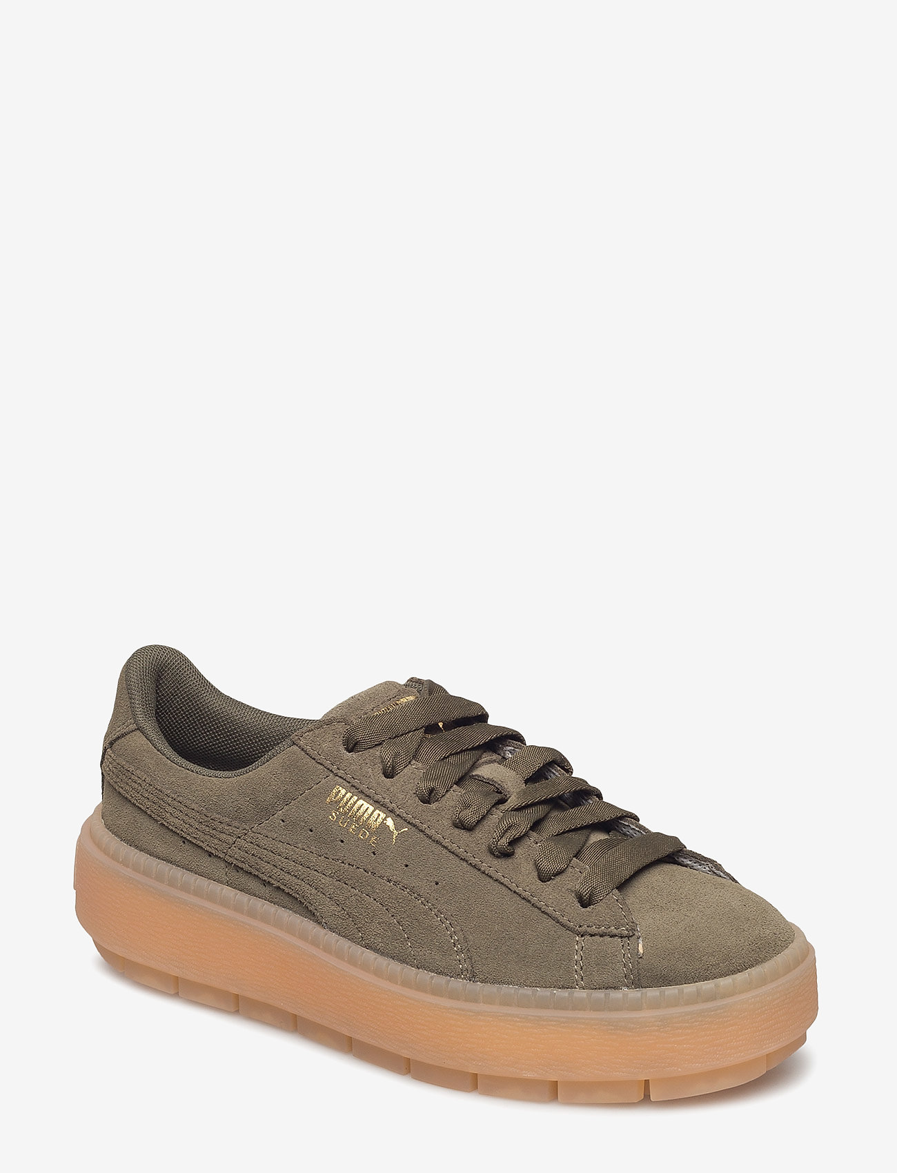 Suede Platform Trace Wn's - OLIVE NIGHT