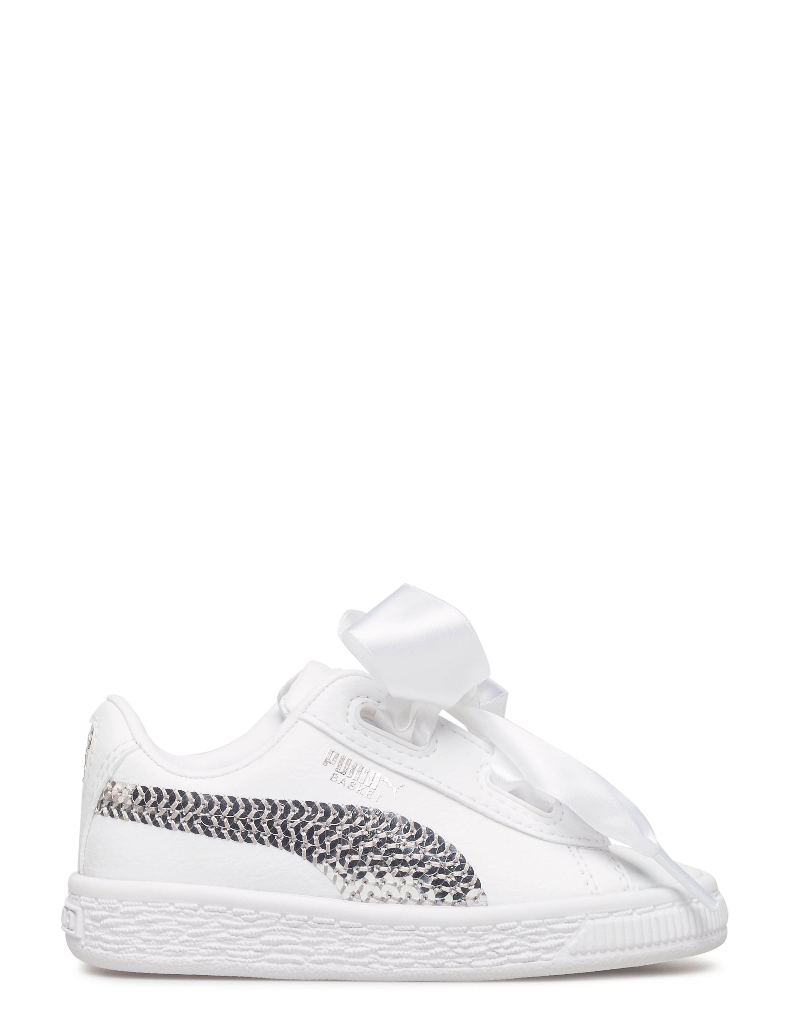 PUMA - Basket Heart Bling Inf - puma white-puma silver - 3