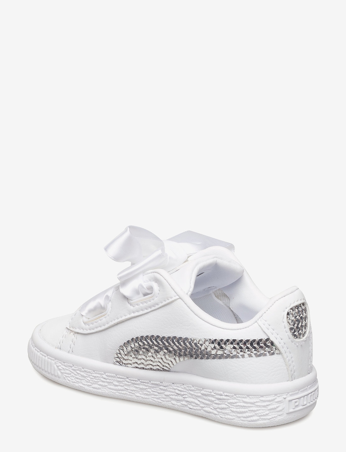 Puma basket heart infant top white