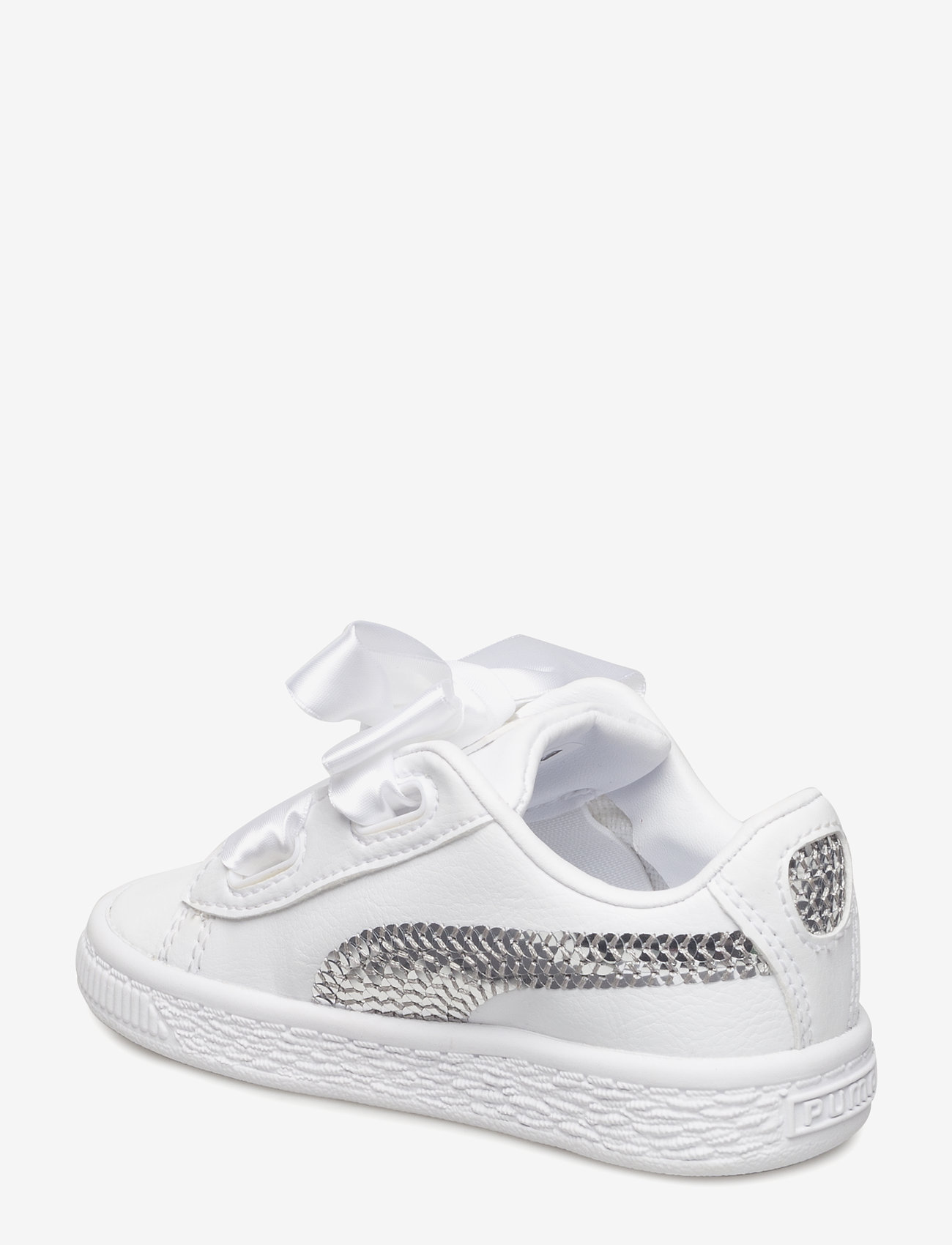 PUMA - Basket Heart Bling Inf - puma white-puma silver - 4