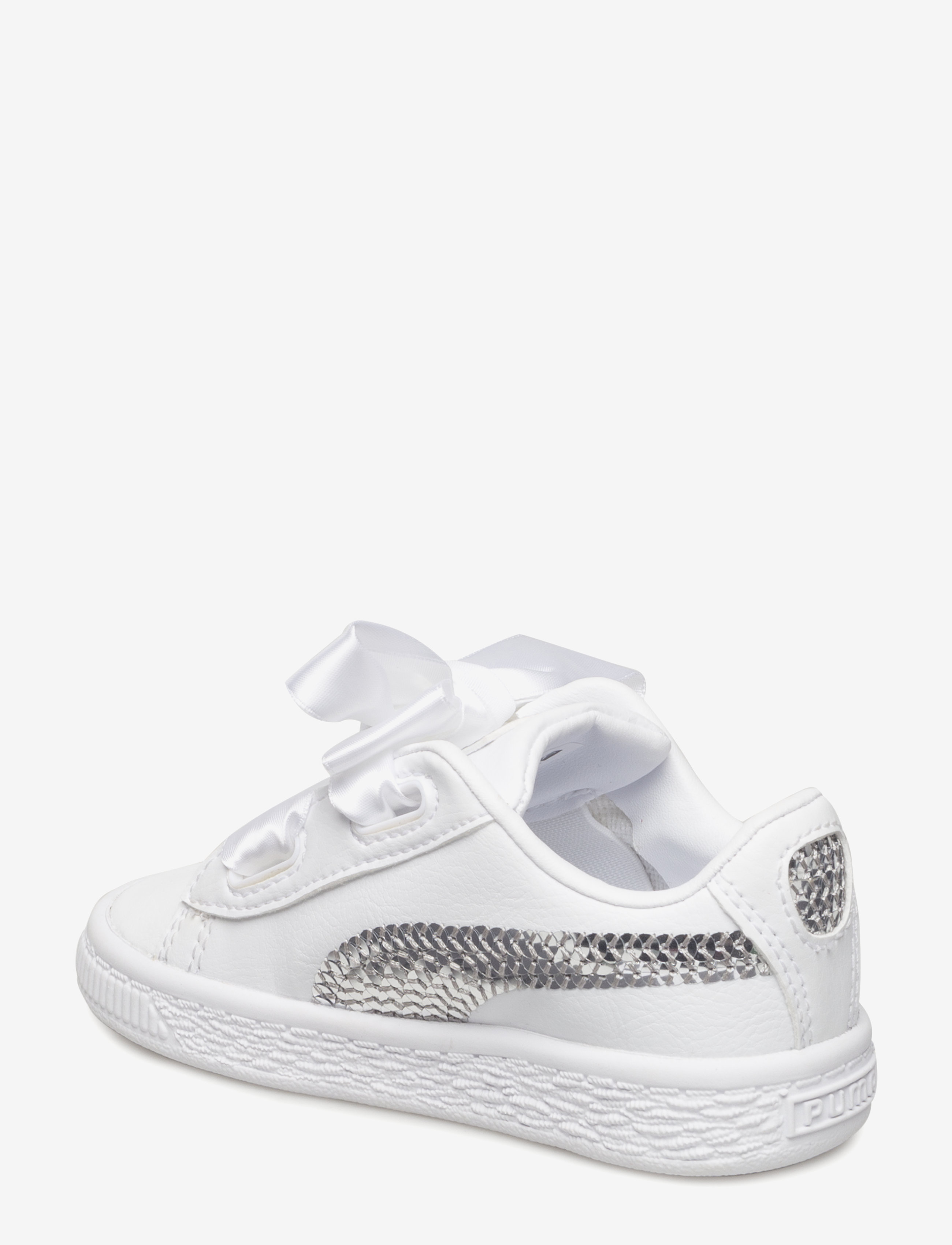 PUMA - Basket Heart Bling Inf - puma white-puma silver - 4