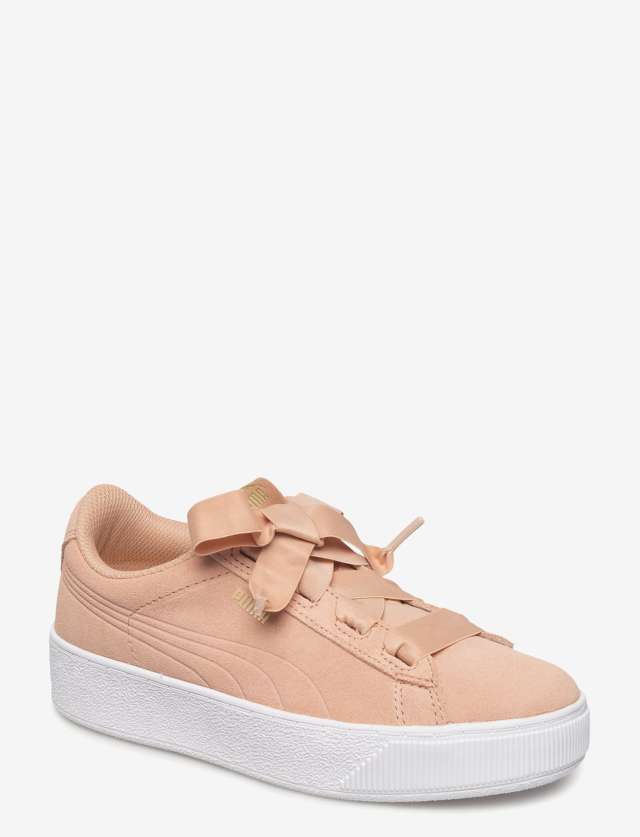 Puma Vikky Platform Ribbon AC PS - DUSTY CORAL-PUMA TEAM GOLD