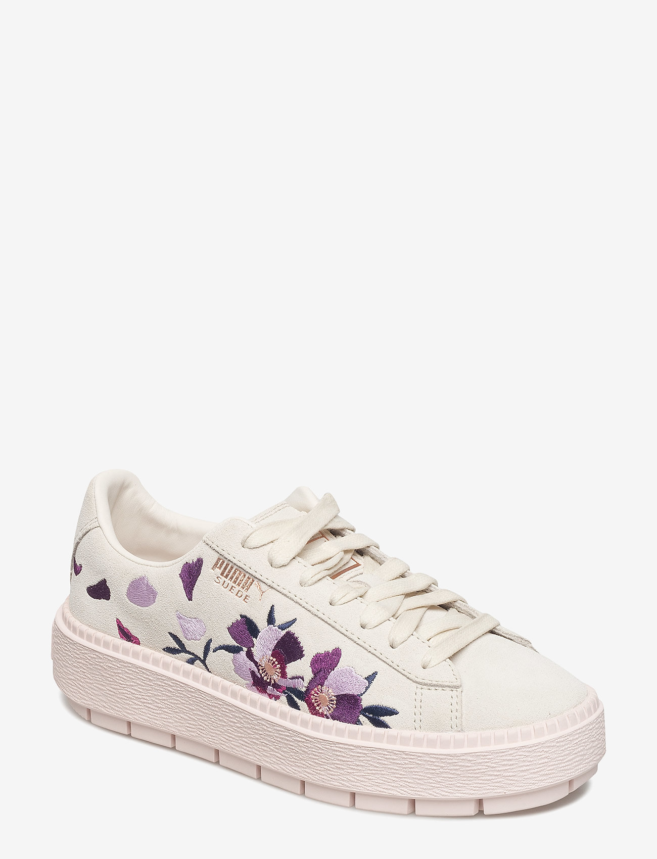 Suede Platform Trace Flowery - WHISPER WHITE-MAUVE MORN-ROSE GOLD