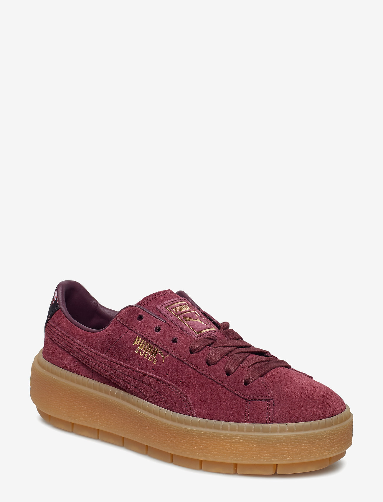 PUMA - Suede Platform Trace Peonies - fig-gold-gum - 0