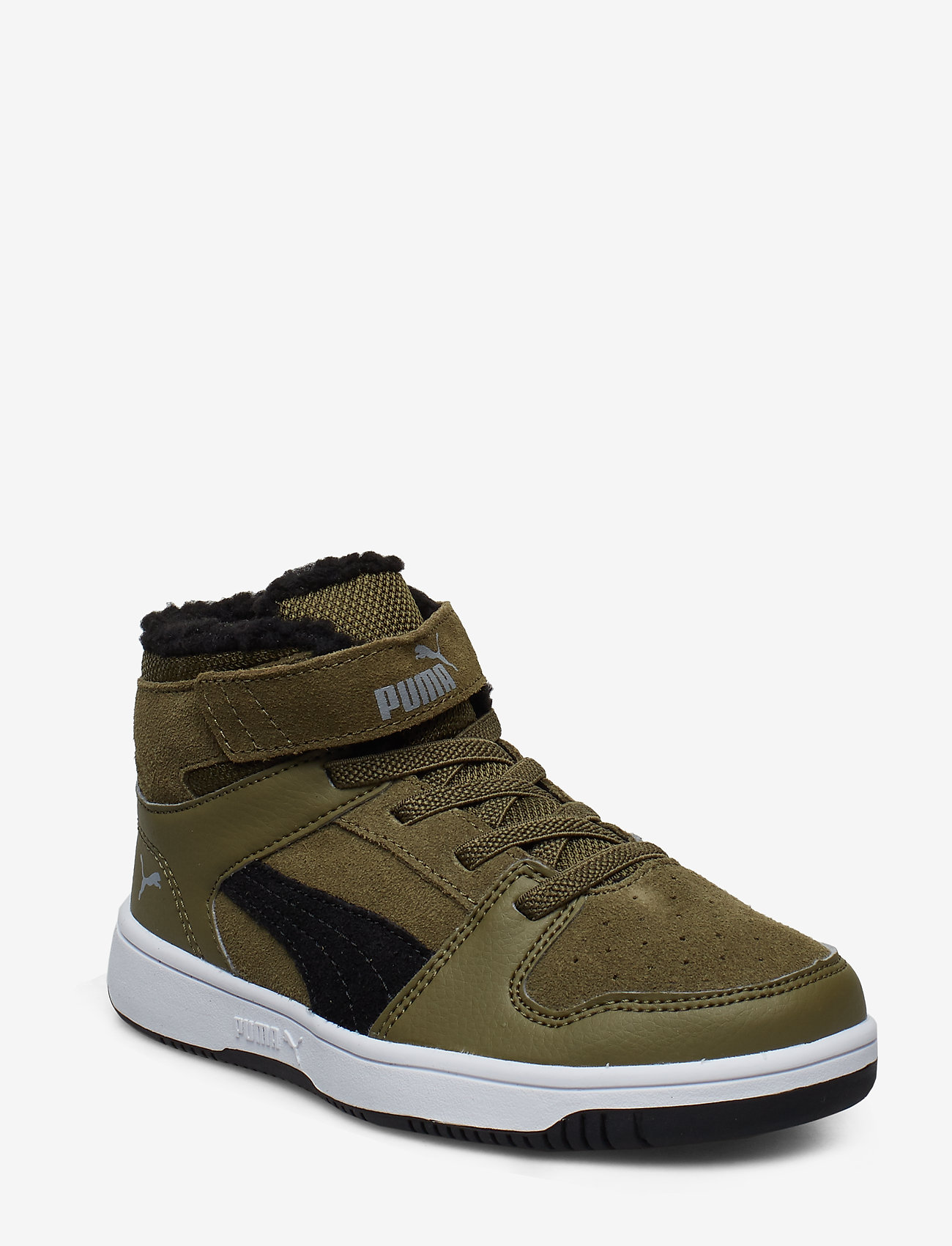 PUMA - Puma Rebound Layup Fur SD V PS - burnt olive-puma black-limestone-puma white - 0