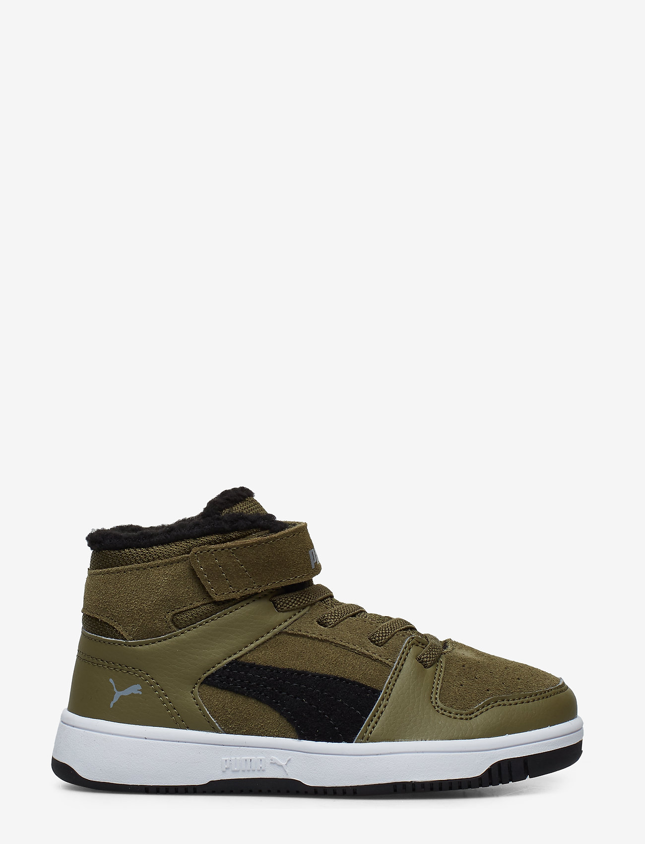 PUMA - Puma Rebound Layup Fur SD V PS - burnt olive-puma black-limestone-puma white - 1