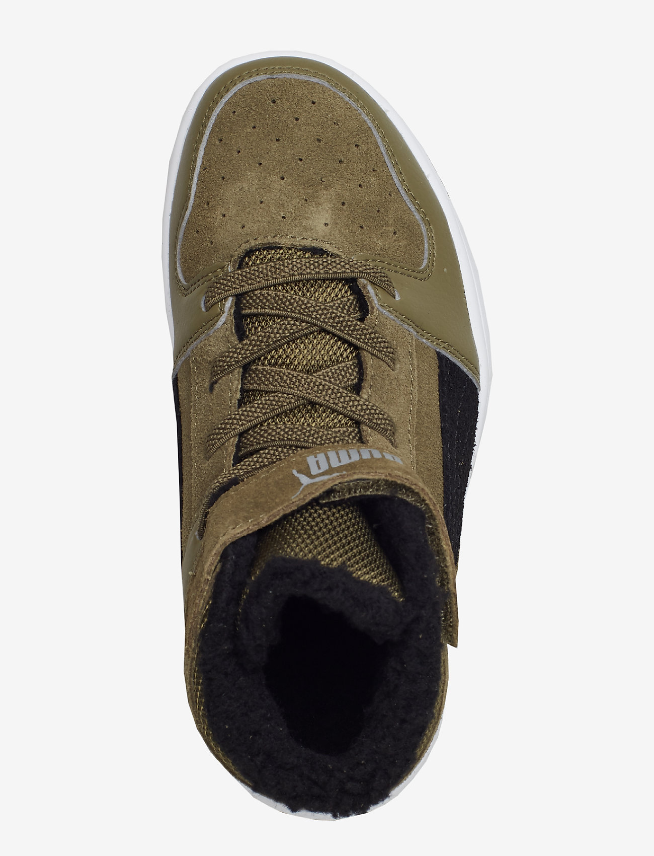 PUMA - Puma Rebound Layup Fur SD V PS - burnt olive-puma black-limestone-puma white - 3