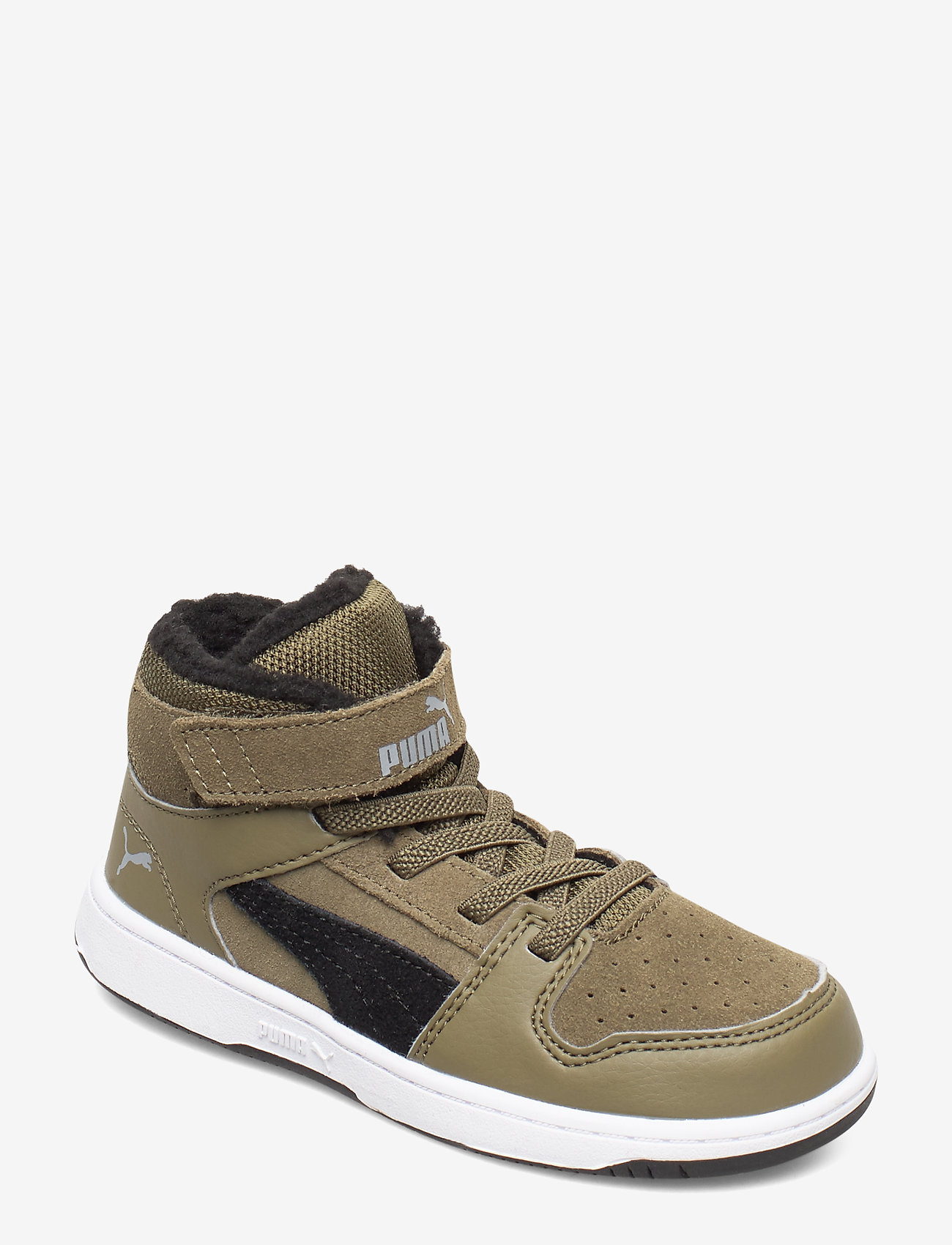 PUMA - Puma Rebound Layup Fur SD V Inf - burnt olive-puma black-limestone-puma white - 0