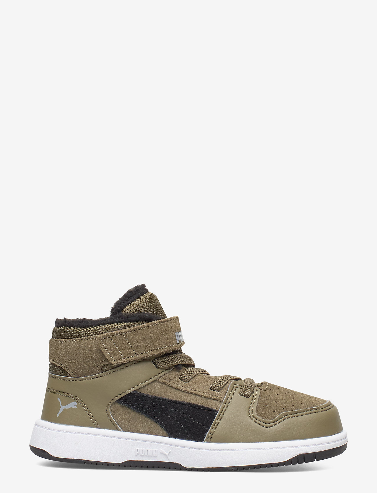 PUMA - Puma Rebound Layup Fur SD V Inf - burnt olive-puma black-limestone-puma white - 1