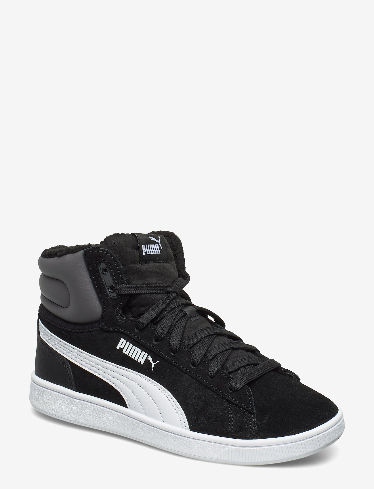 PUMA - Puma Vikky v2 Mid Fur Jr - puma black-castlerock-puma white - 0