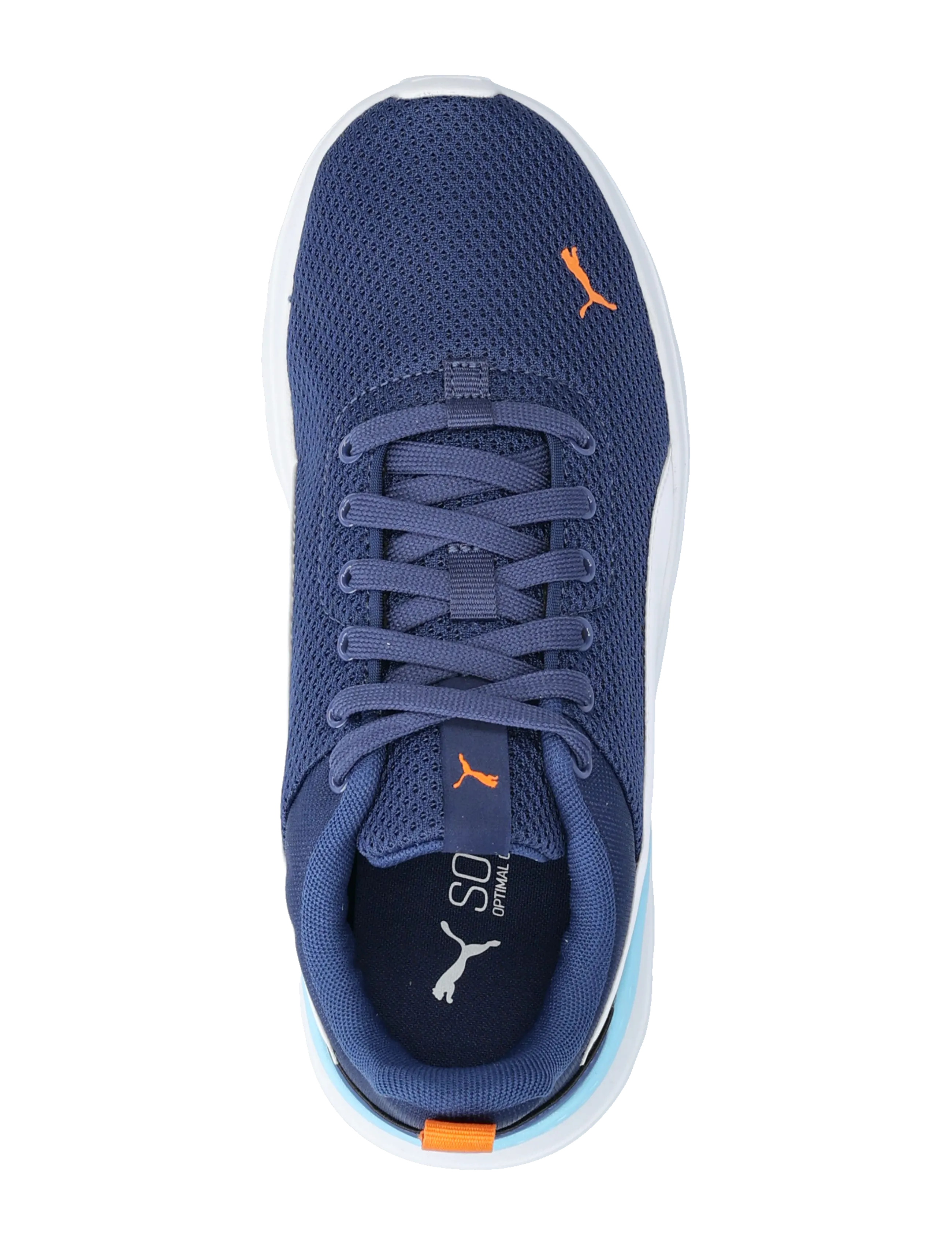 PUMA - Anzarun Lite Jr - low-top sneakers - blue jewel-puma white-vermillion - 3