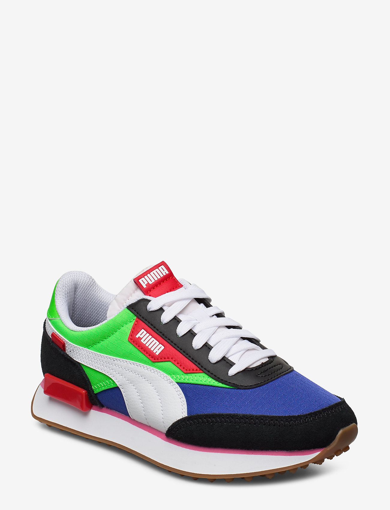 PUMA - Rider Play On Jr - puma black-fluo green-dazzling blue - 0