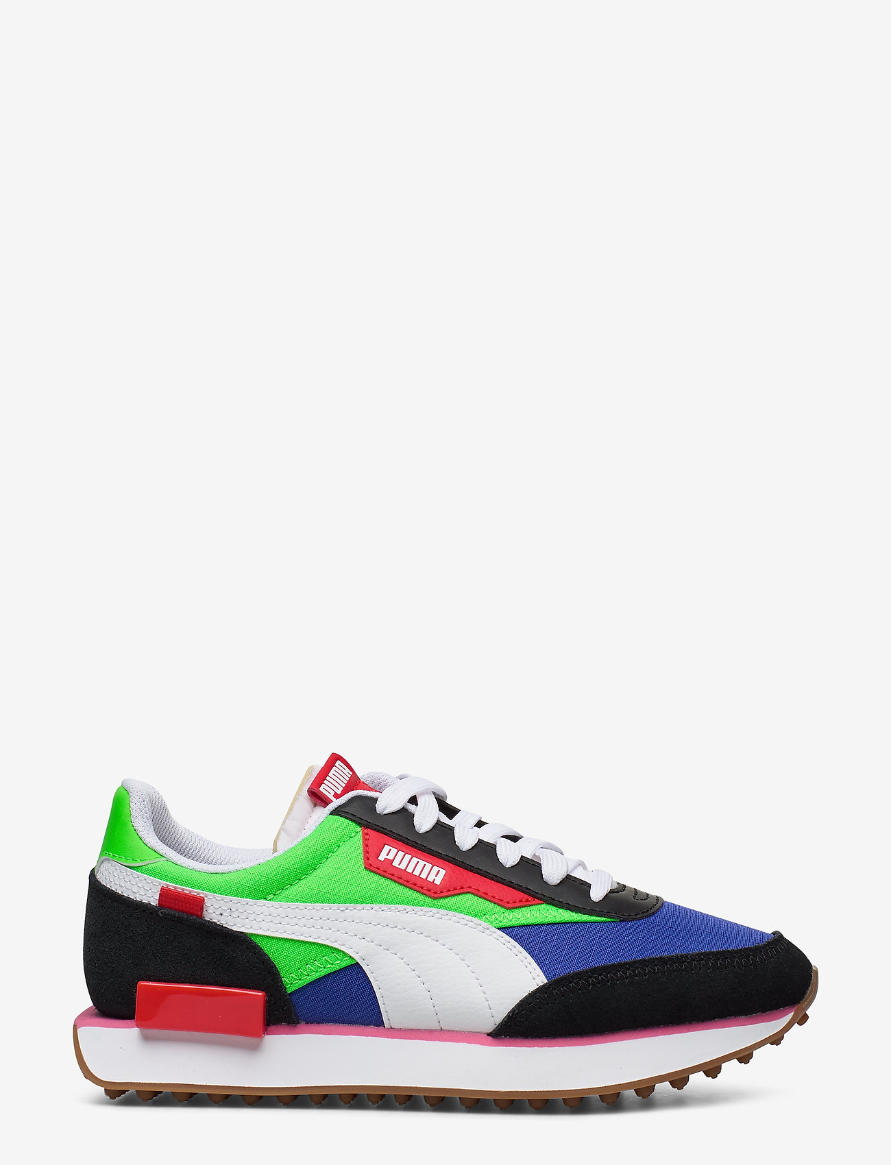PUMA - Rider Play On Jr - puma black-fluo green-dazzling blue - 1