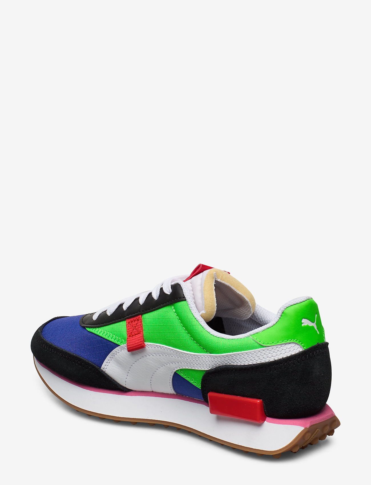 PUMA - Rider Play On Jr - puma black-fluo green-dazzling blue - 2