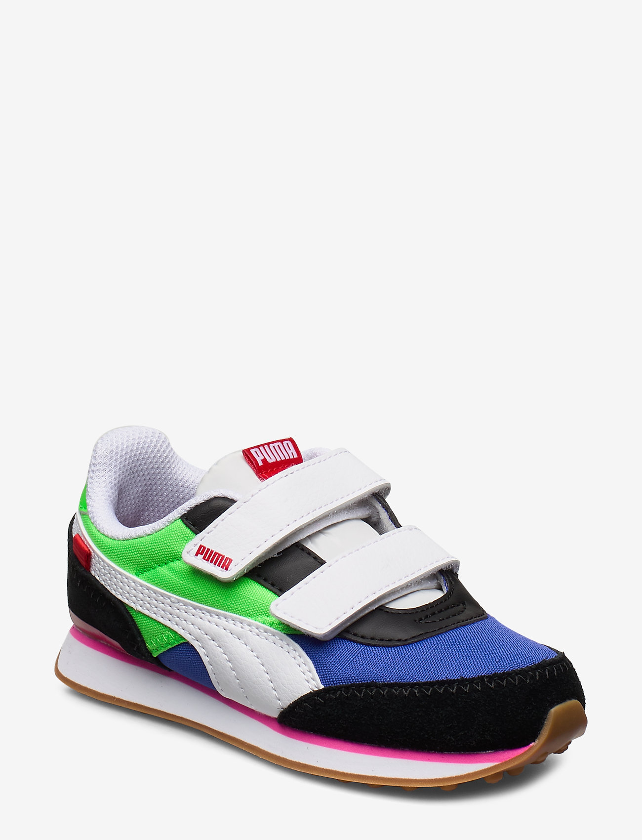 PUMA - Rider Play On V Inf - puma black-fluo green-dazzling blue - 0