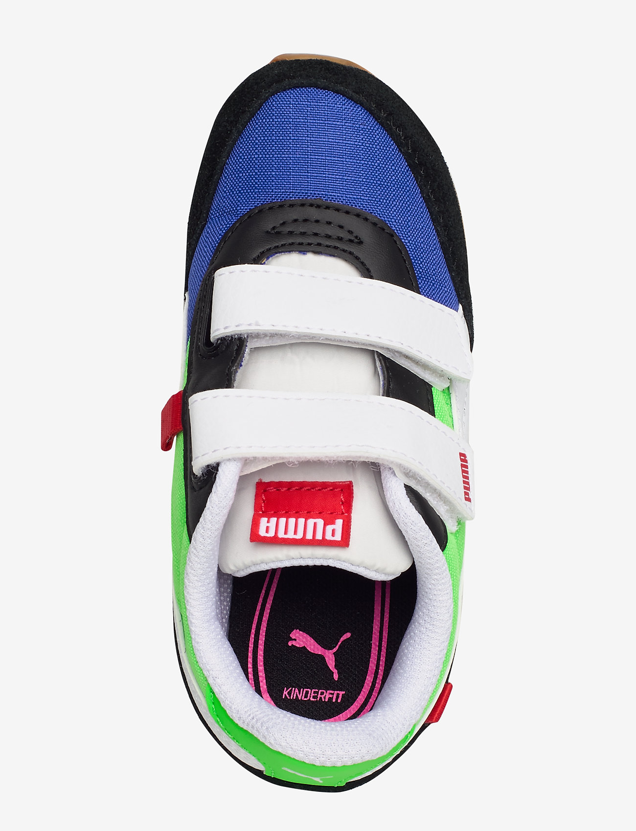 PUMA - Rider Play On V Inf - puma black-fluo green-dazzling blue - 3