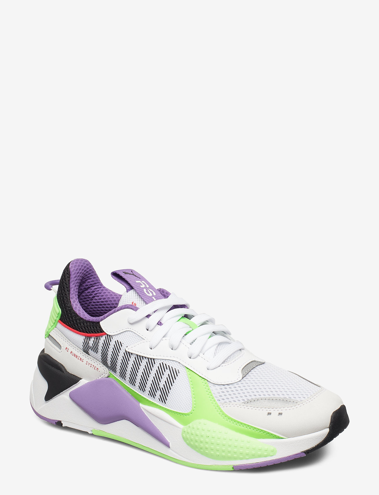 PUMA WHITE-GREEN GECKO-ROYAL LILAC