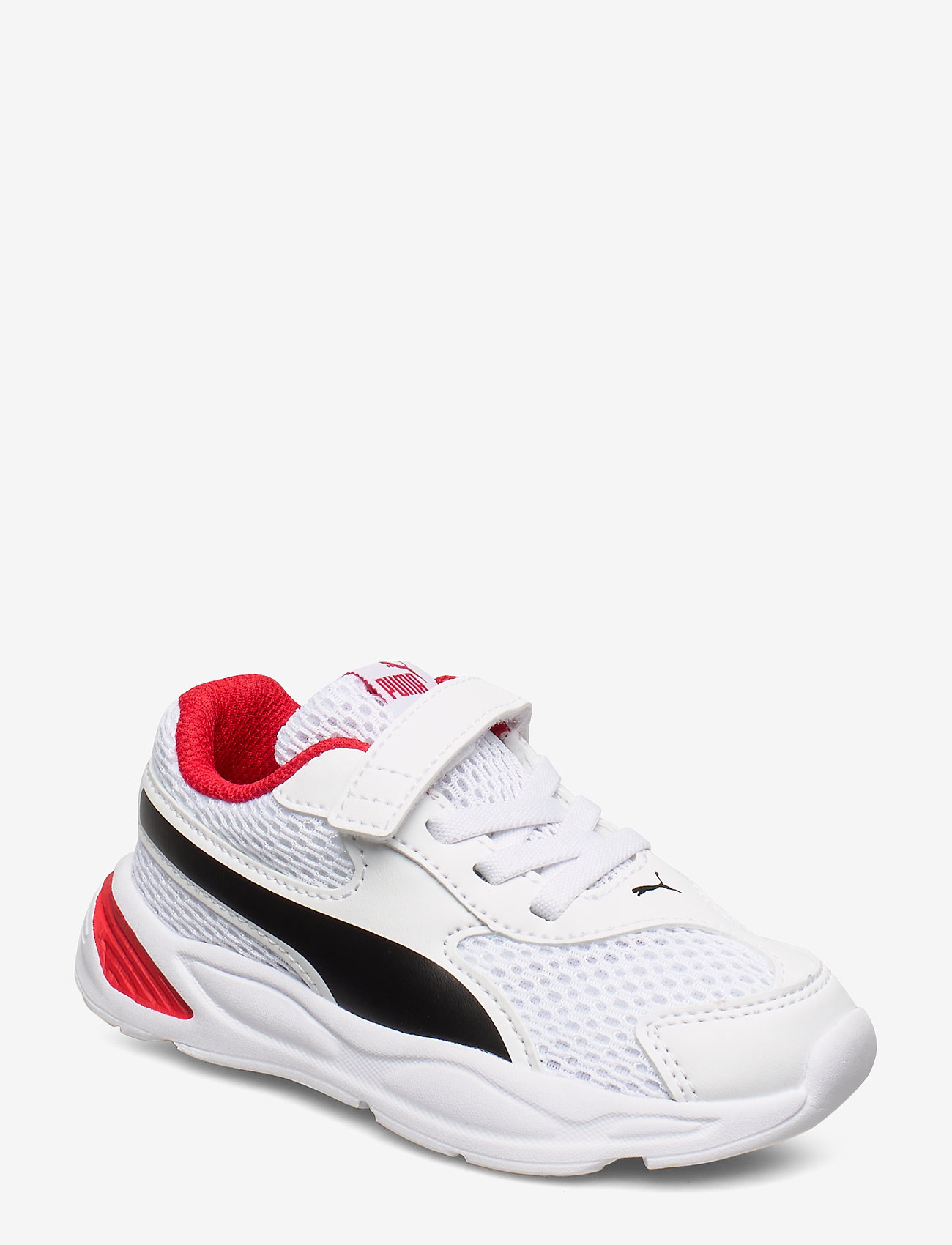 PUMA WHITE-PUMA BLACK-HIGH RISK RED