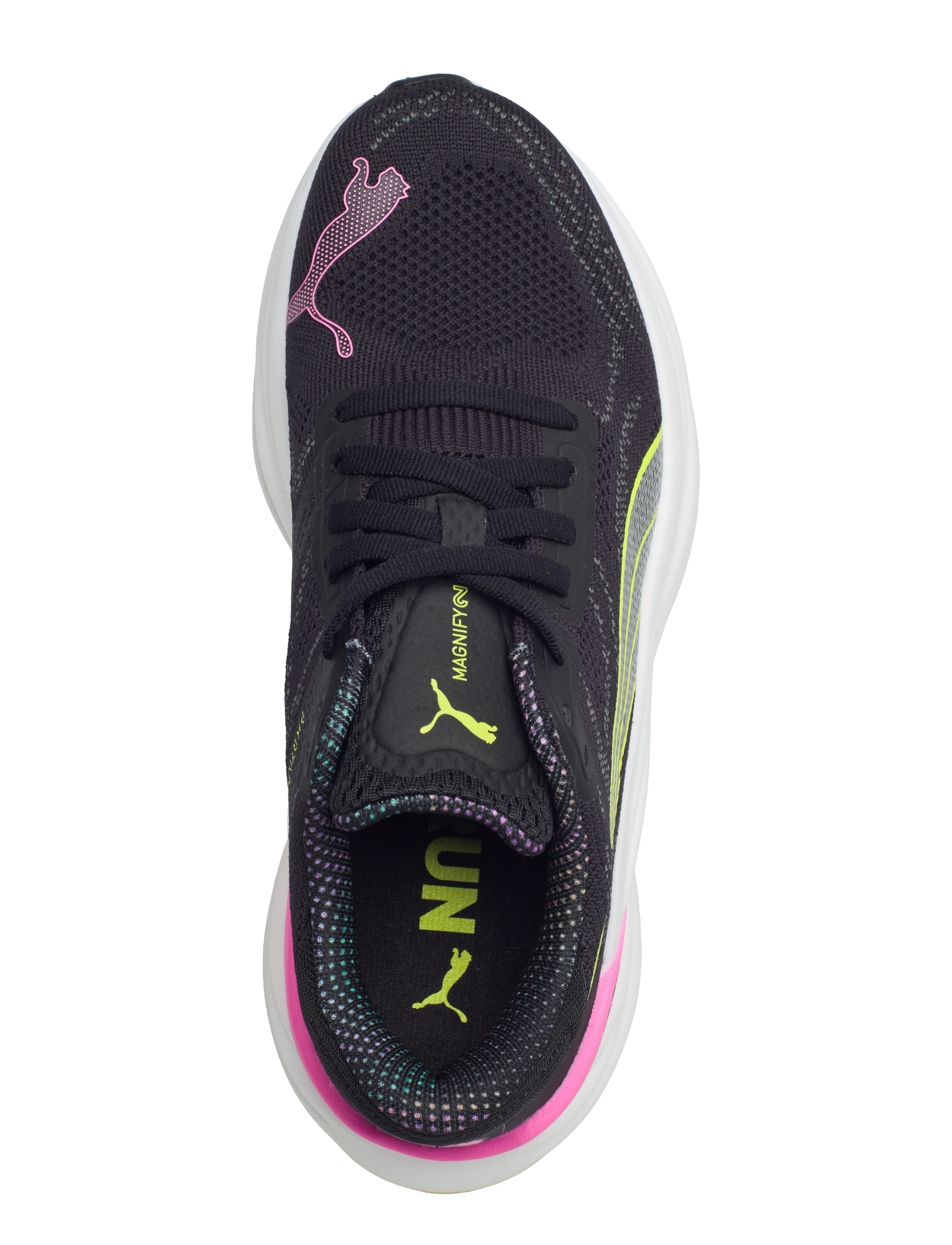 PUMA - Magnify Nitro 2 Psychedelic Rush Wns - puma black-lime pow-poison pink - 3