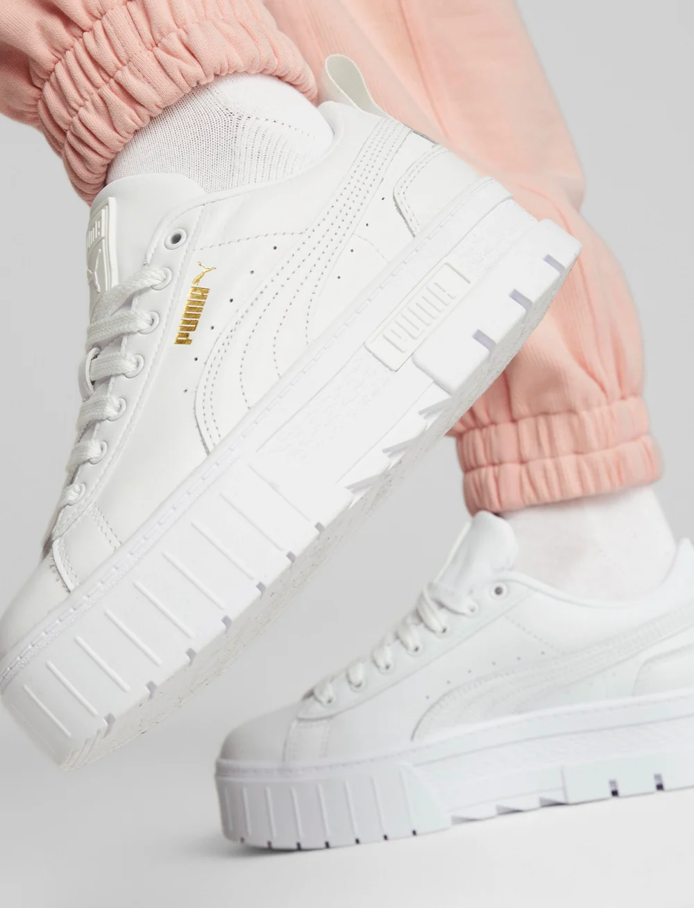 Puma platform top trace white