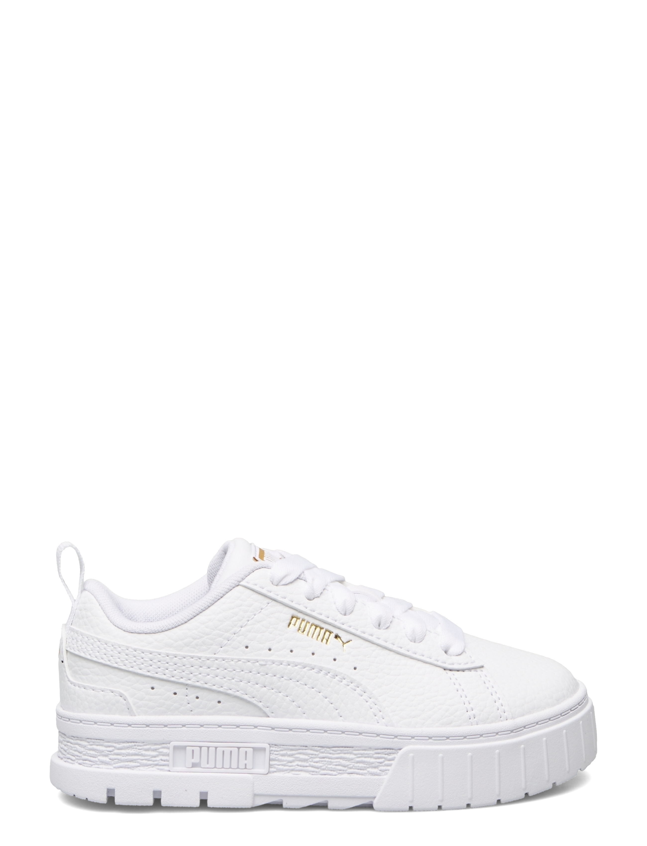 PUMA - Mayze Lth PS - puma white-puma team gold - 1