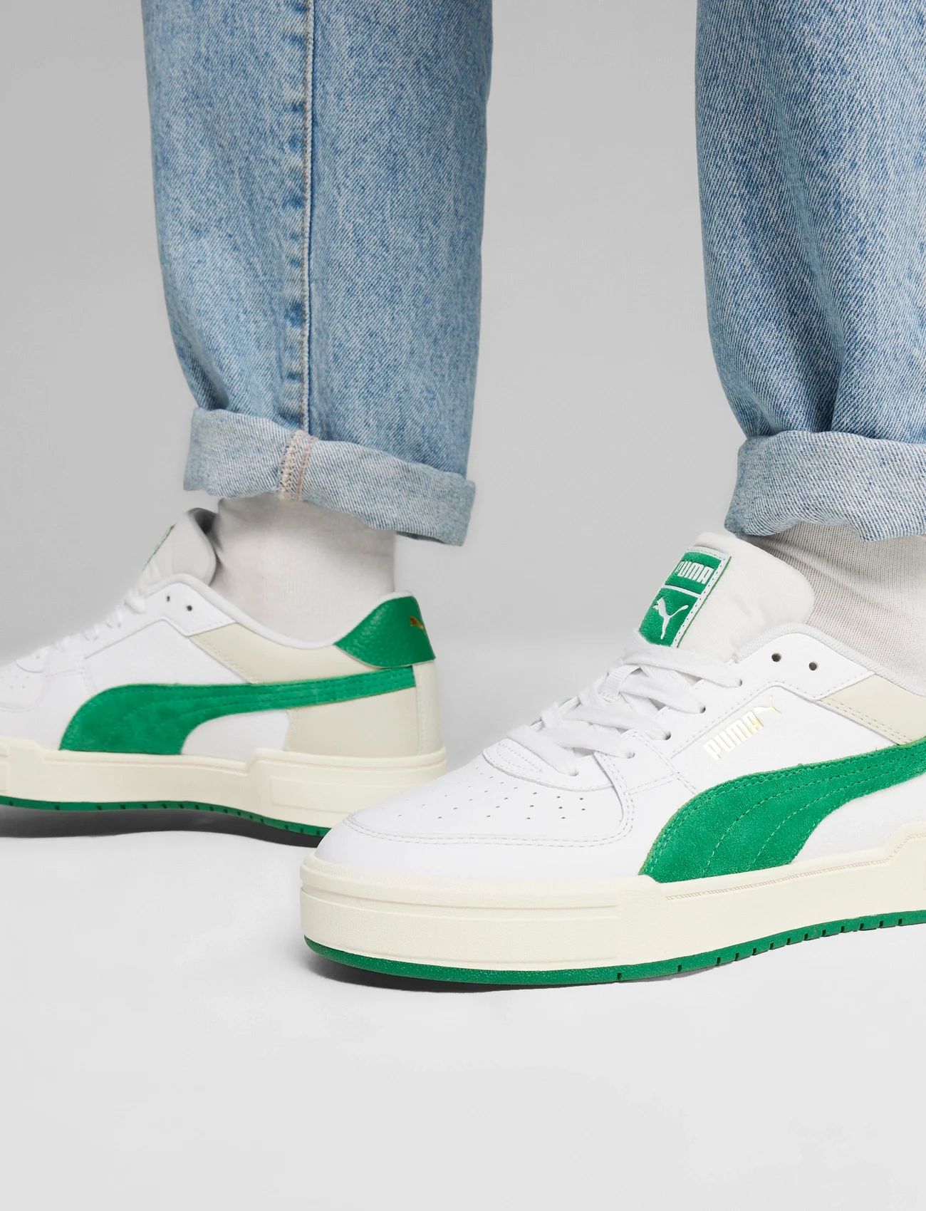 PUMA - CA Pro Suede FS - låga sneakers - puma white-archive green - 0