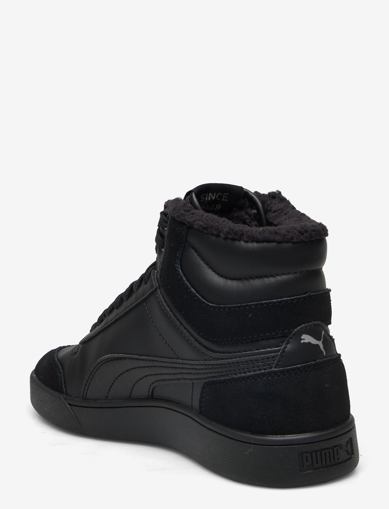 PUMA - Puma Shuffle Mid Fur - puma black-puma black-steel gray - 2