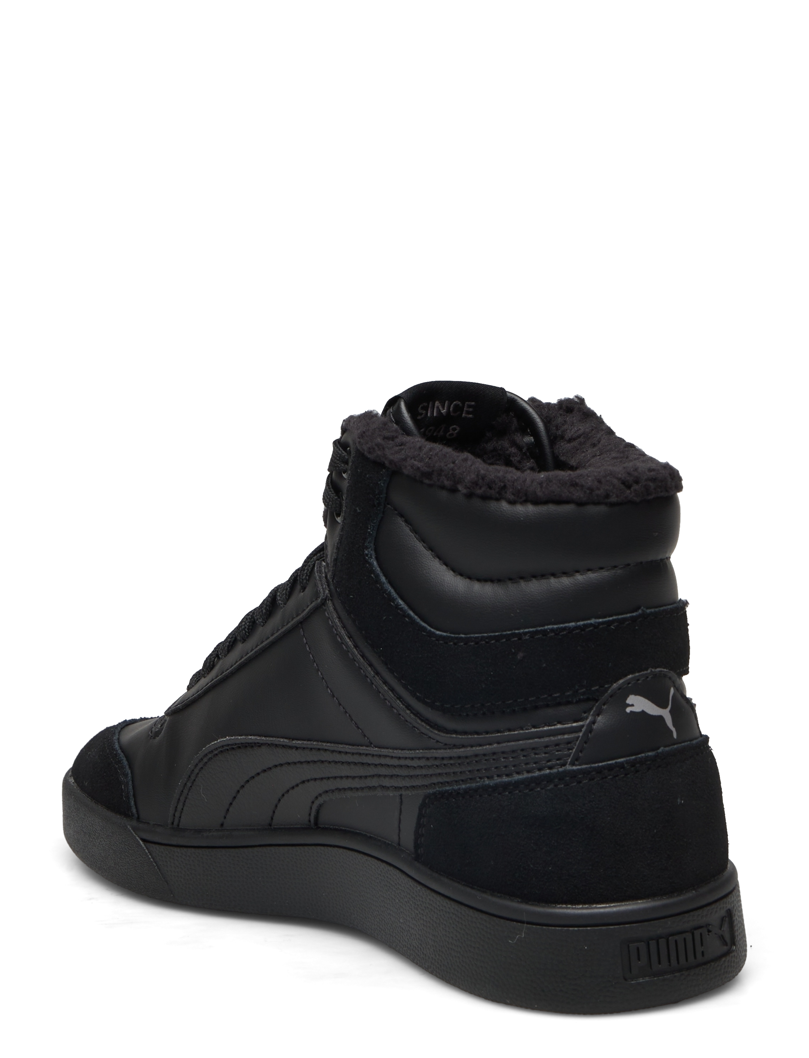 PUMA - Puma Shuffle Mid Fur - puma black-puma black-steel gray - 2