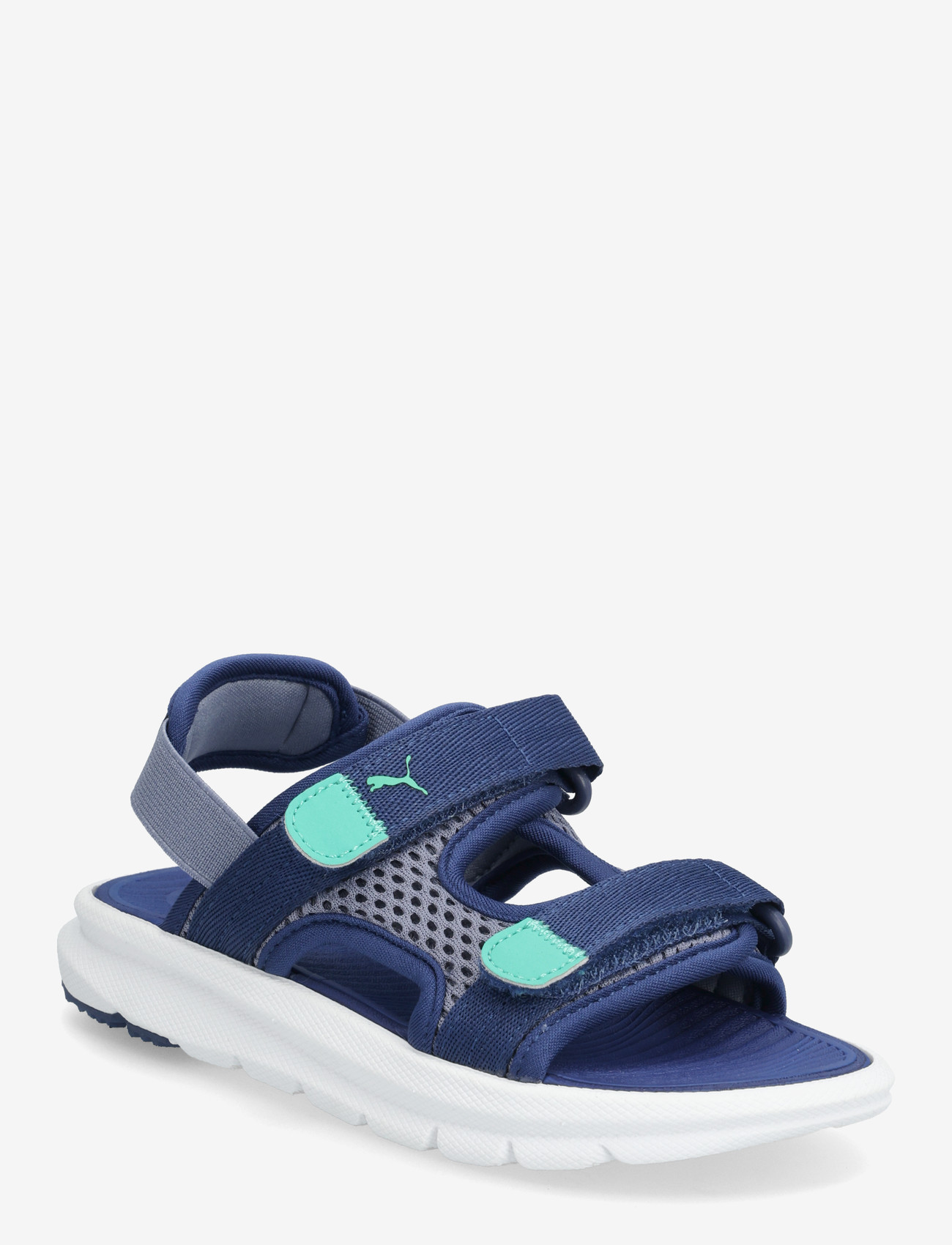 PUMA - Puma Evolve Sandal PS - tøj - gray sky-blue jewel-vibrant green - 0