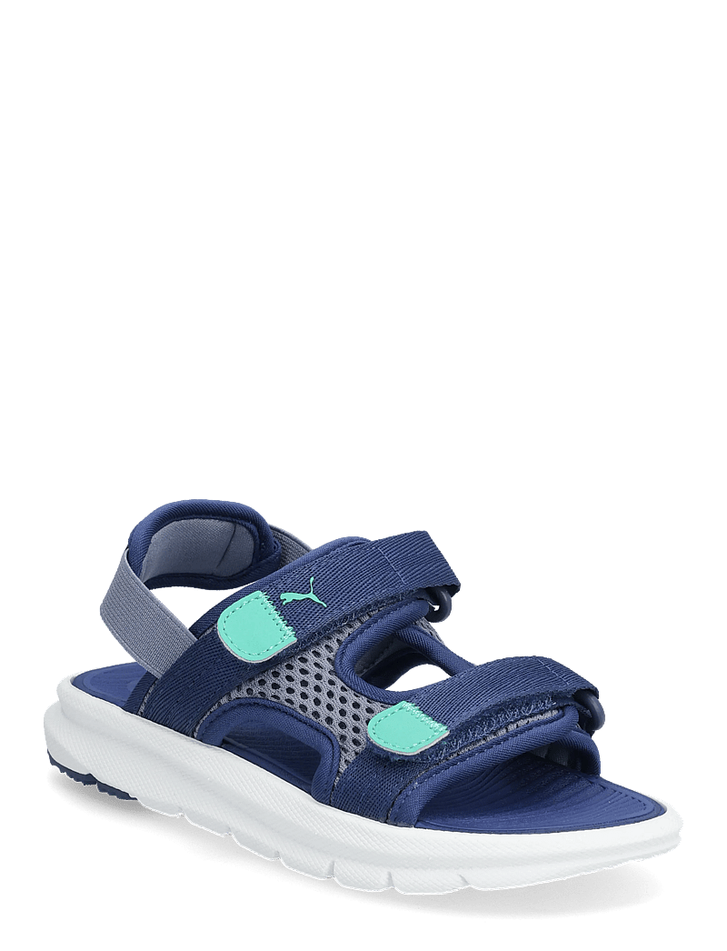 PUMA - Puma Evolve Sandal PS - kleidung - gray sky-blue jewel-vibrant green - 0