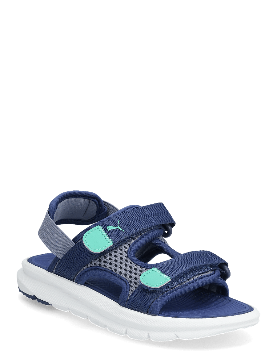 PUMA - Puma Evolve Sandal PS - kleidung - gray sky-blue jewel-vibrant green - 0