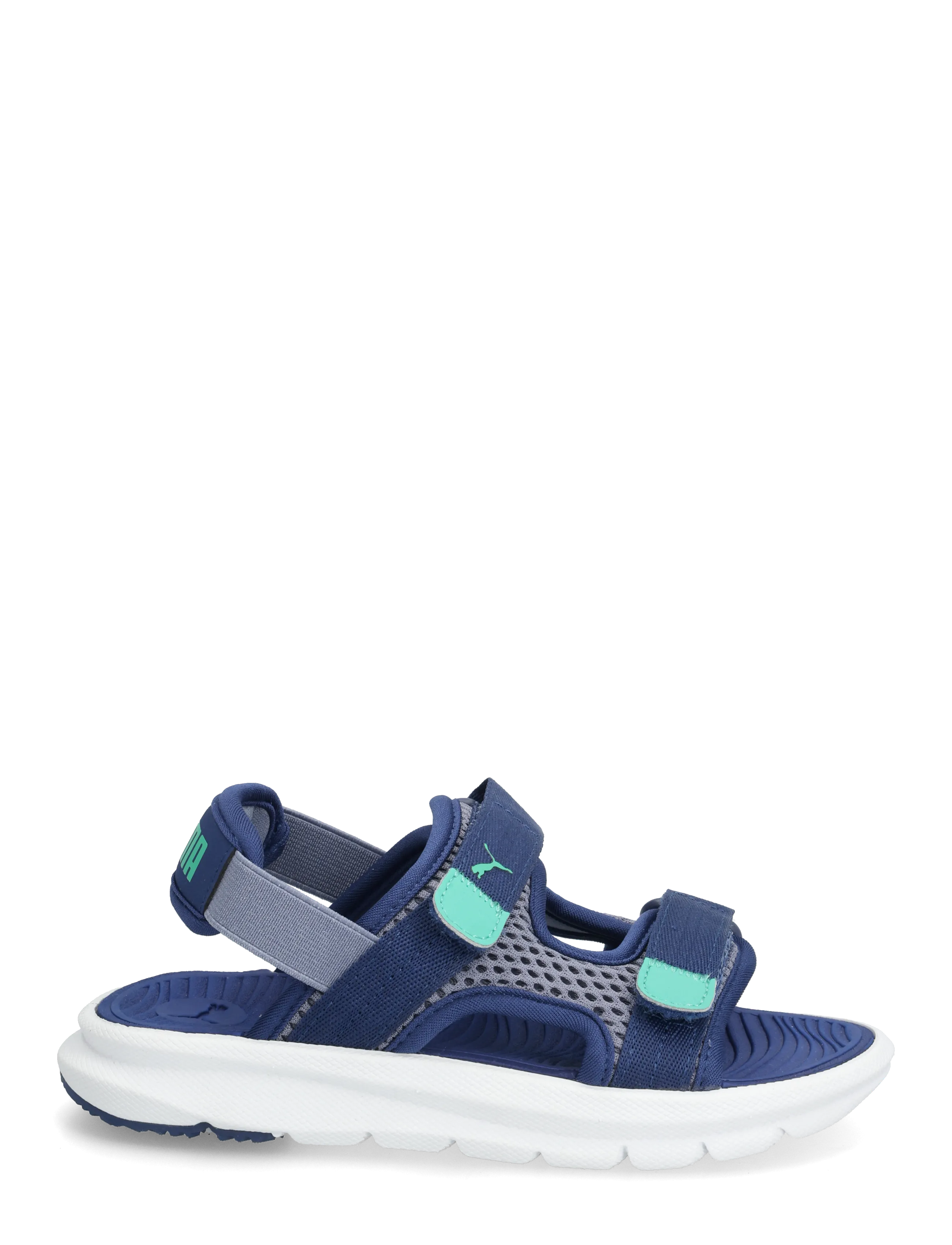 PUMA - Puma Evolve Sandal PS - kleidung - gray sky-blue jewel-vibrant green - 1