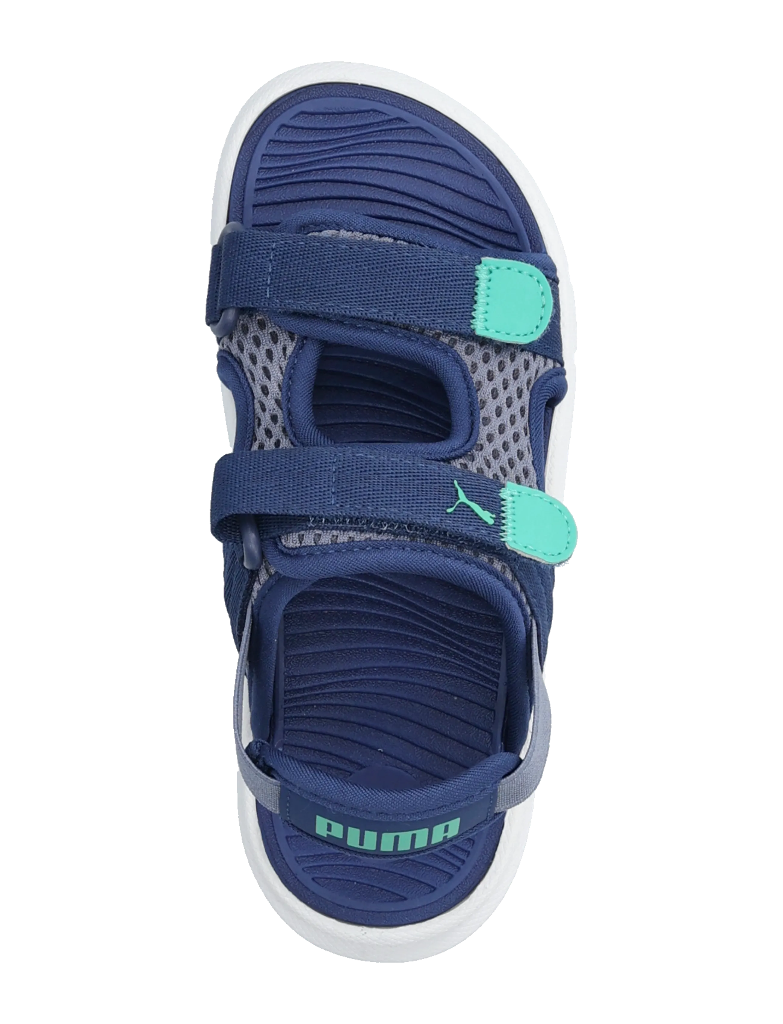 PUMA - Puma Evolve Sandal PS - kleidung - gray sky-blue jewel-vibrant green - 3