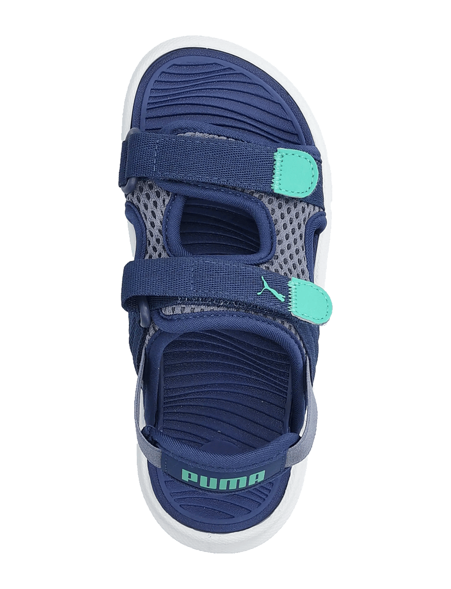 PUMA - Puma Evolve Sandal PS - kleidung - gray sky-blue jewel-vibrant green - 3