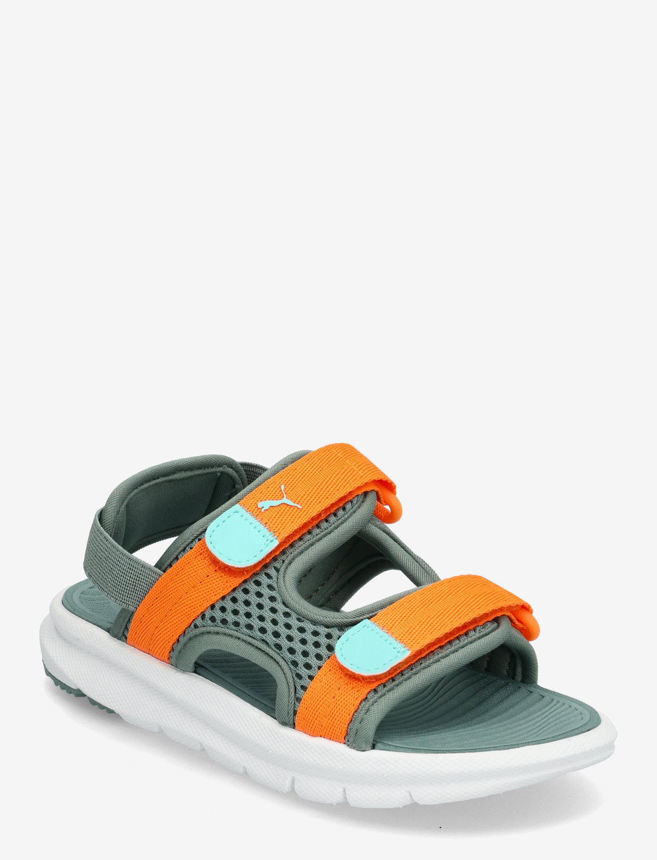 PUMA - Puma Evolve Sandal PS - madalaimad hinnad - green moon-orange glo-aquatic - 0