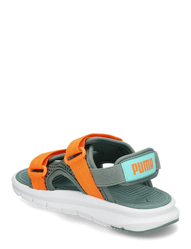 PUMA - Puma Evolve Sandal PS - green moon-orange glo-aquatic - 2