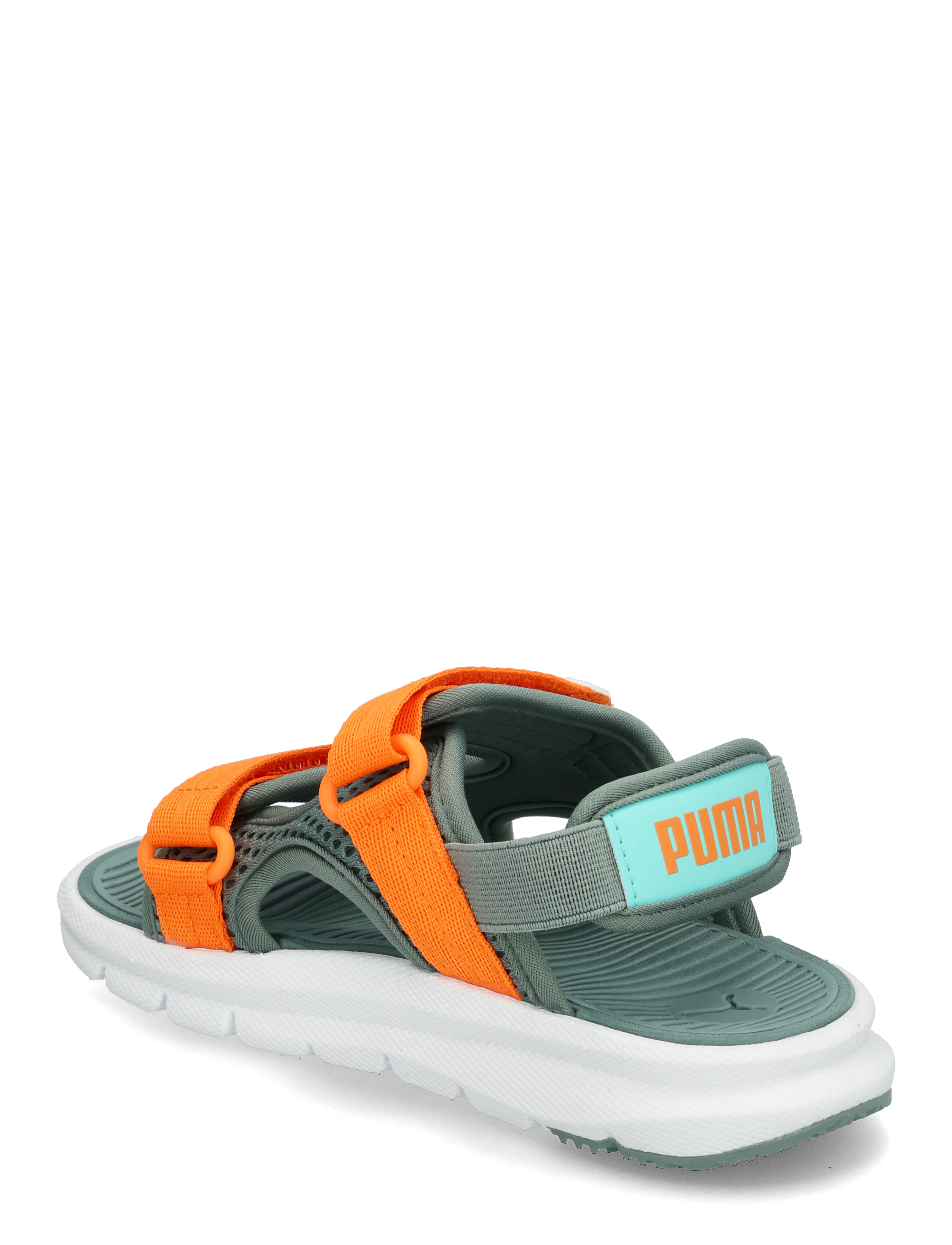 PUMA - Puma Evolve Sandal PS - green moon-orange glo-aquatic - 2