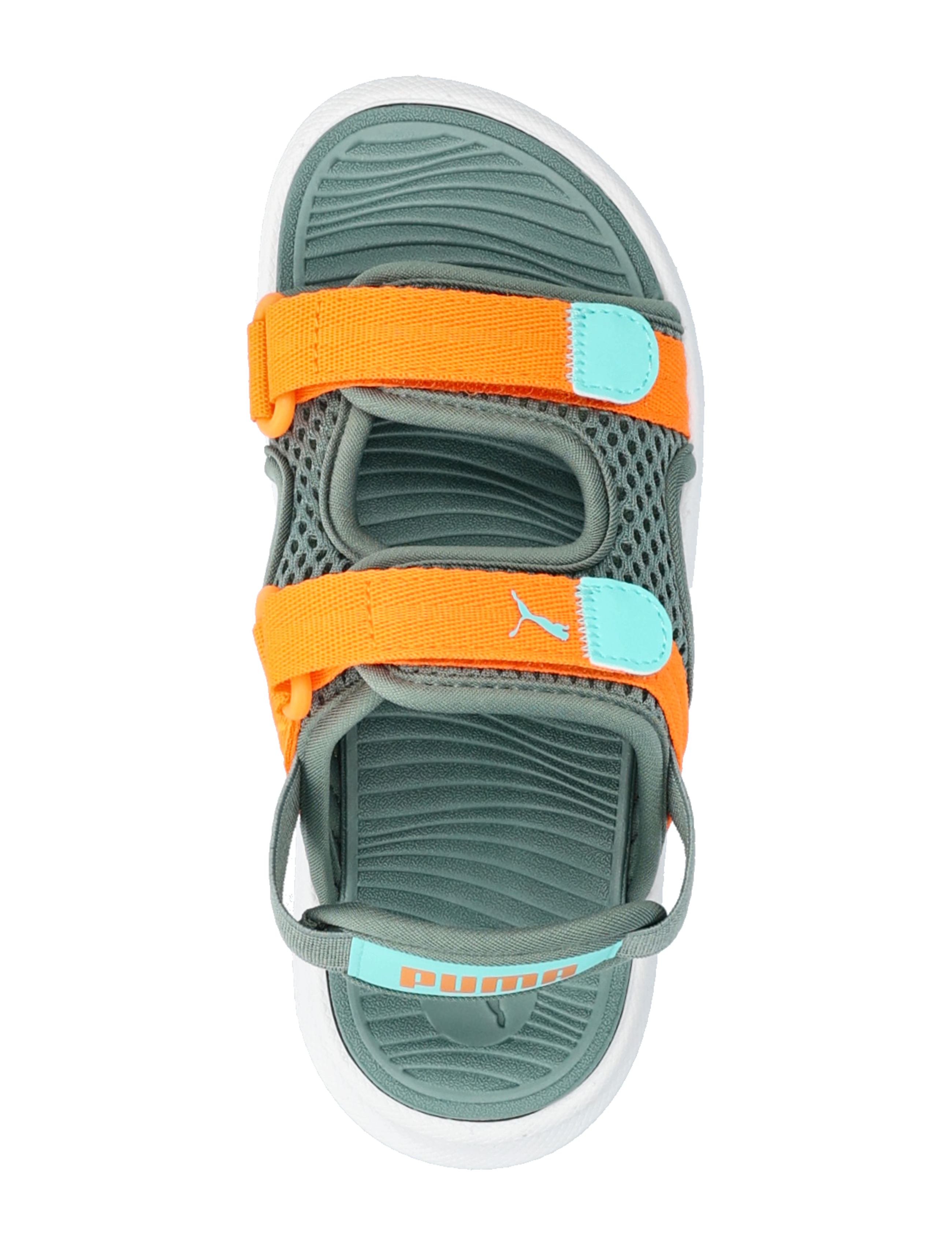 PUMA - Puma Evolve Sandal PS - green moon-orange glo-aquatic - 3