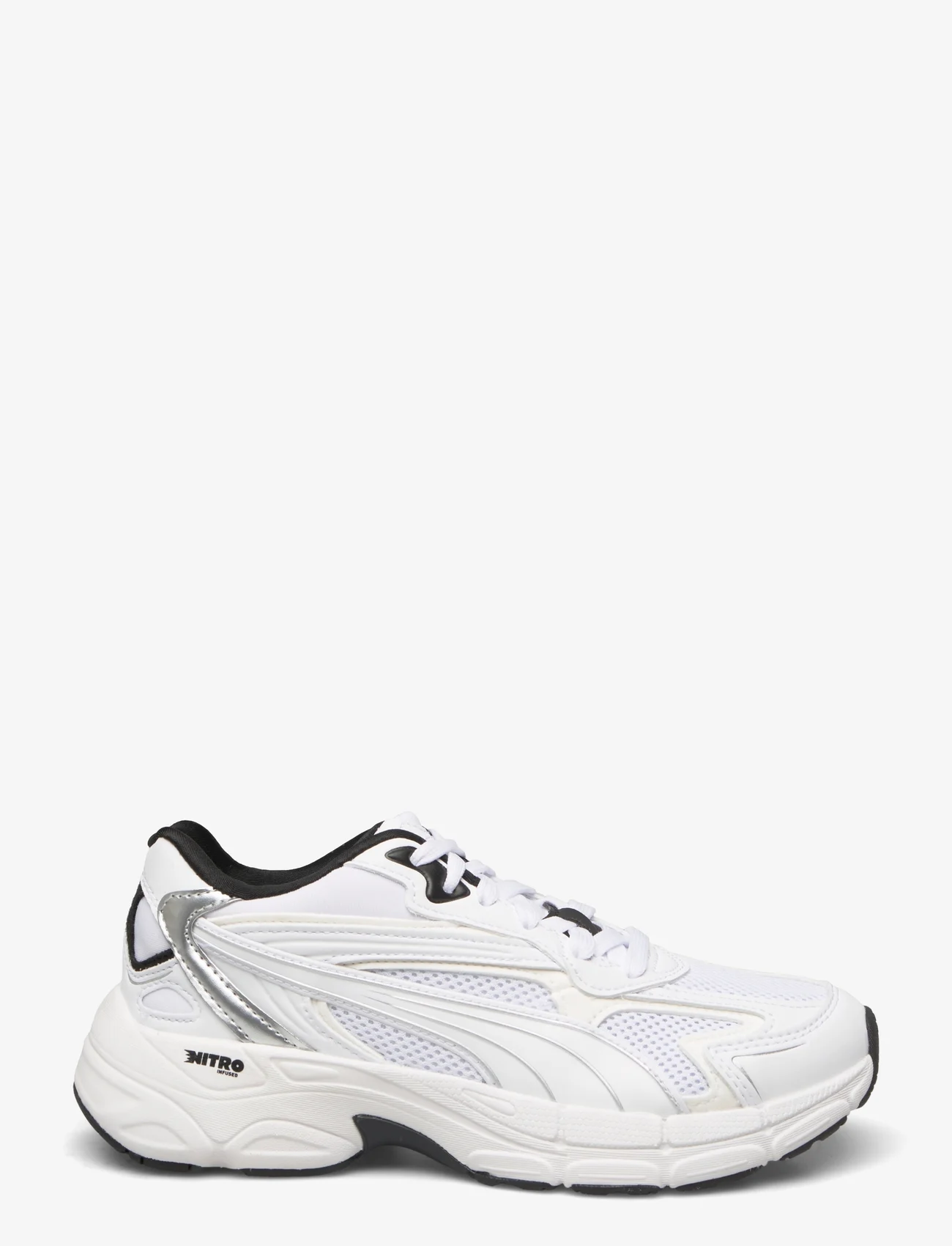 PUMA - Teveris Nitro Metallic Wns - sportiska stila apavi ar pazeminātu potītes daļu - puma white-puma silver - 1