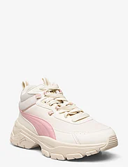 PUMA - Cassia Via Mid - chunky sneaker - frosted ivory-future pink-alpine snow-granola-dark jasper - 0