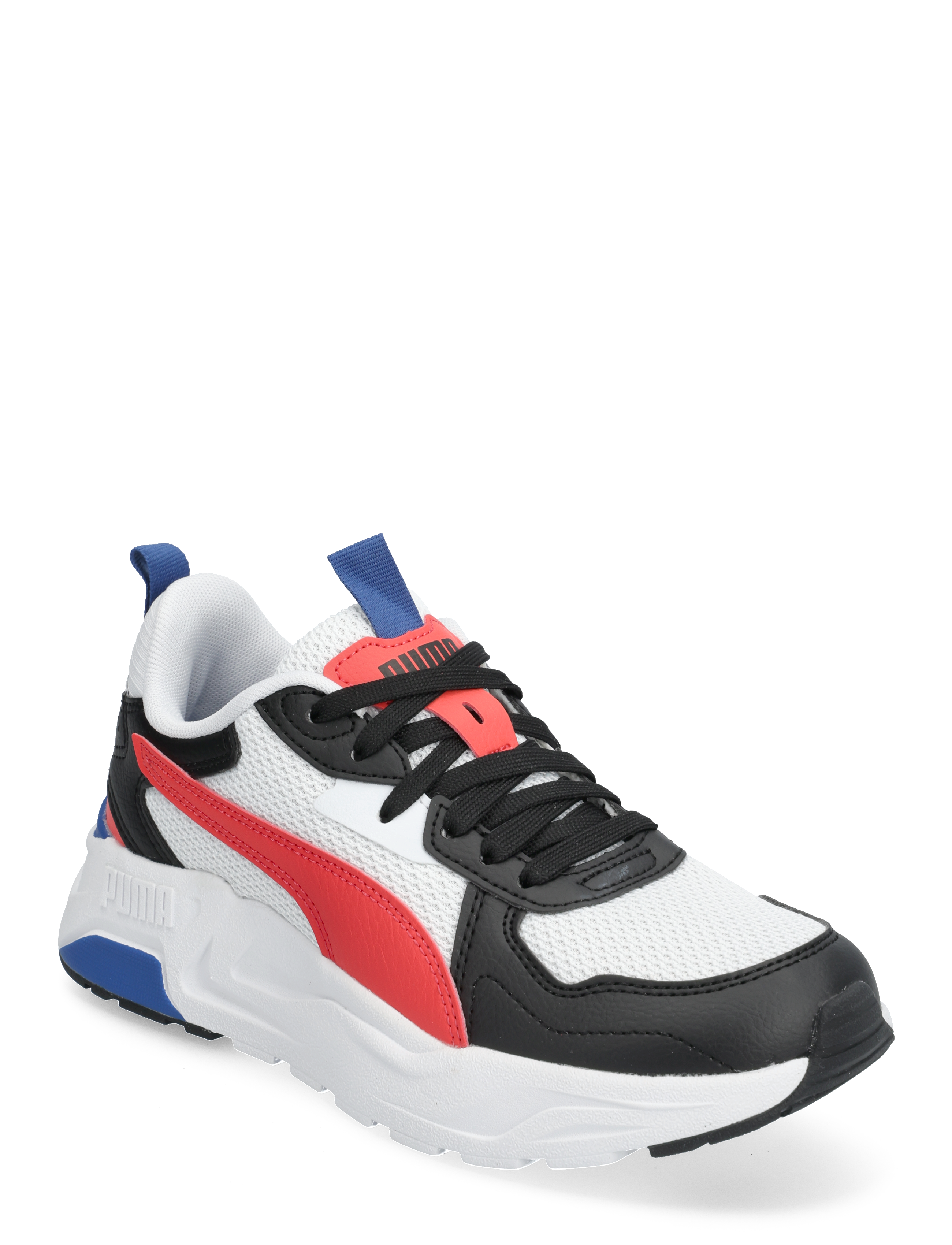 PUMA - Trinity Lite Jr - puma white-active red-puma black - 0